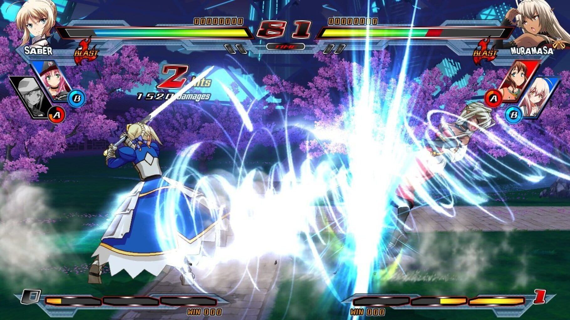 Screenshot for Nitroplus Blasterz: Heroines Infinite Duel