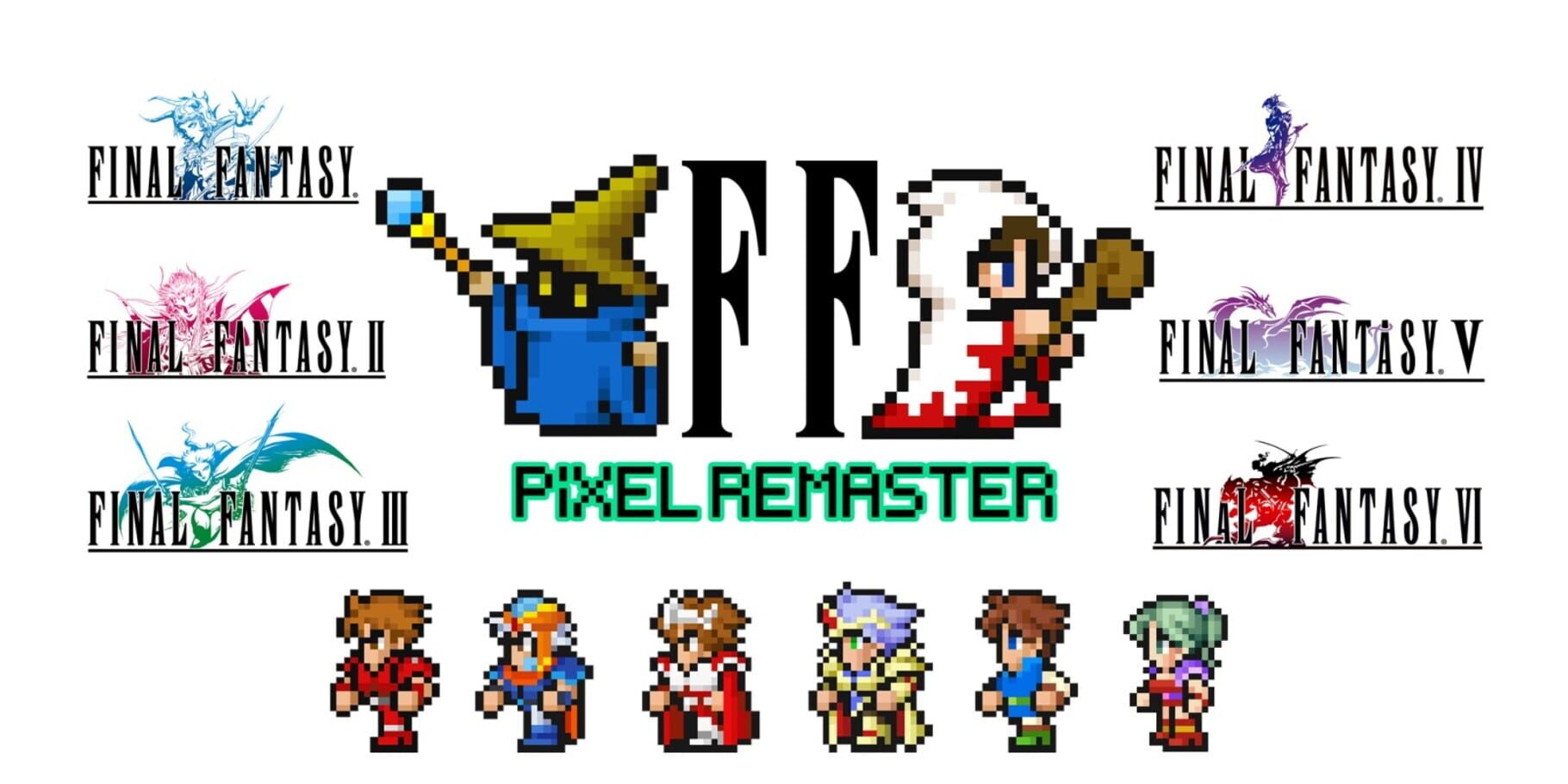 Artwork for Final Fantasy: Pixel Remaster Collection