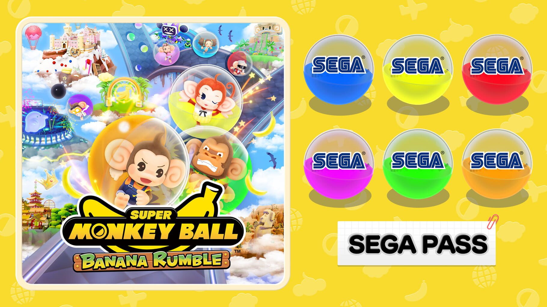 Artwork for Super Monkey Ball: Banana Rumble - Sega Character Pass