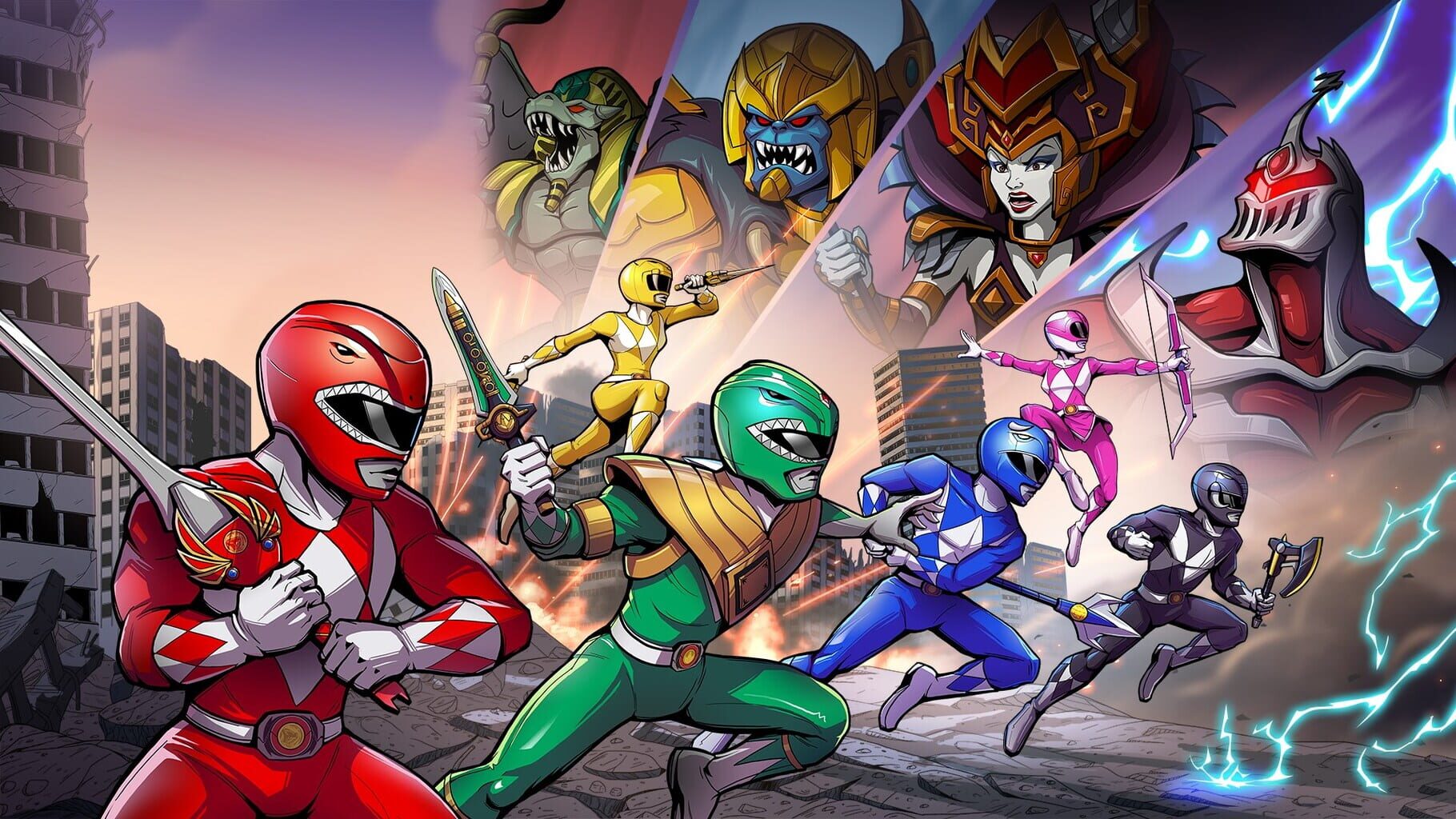 Artwork for Saban's Mighty Morphin Power Rangers: Mega Battle