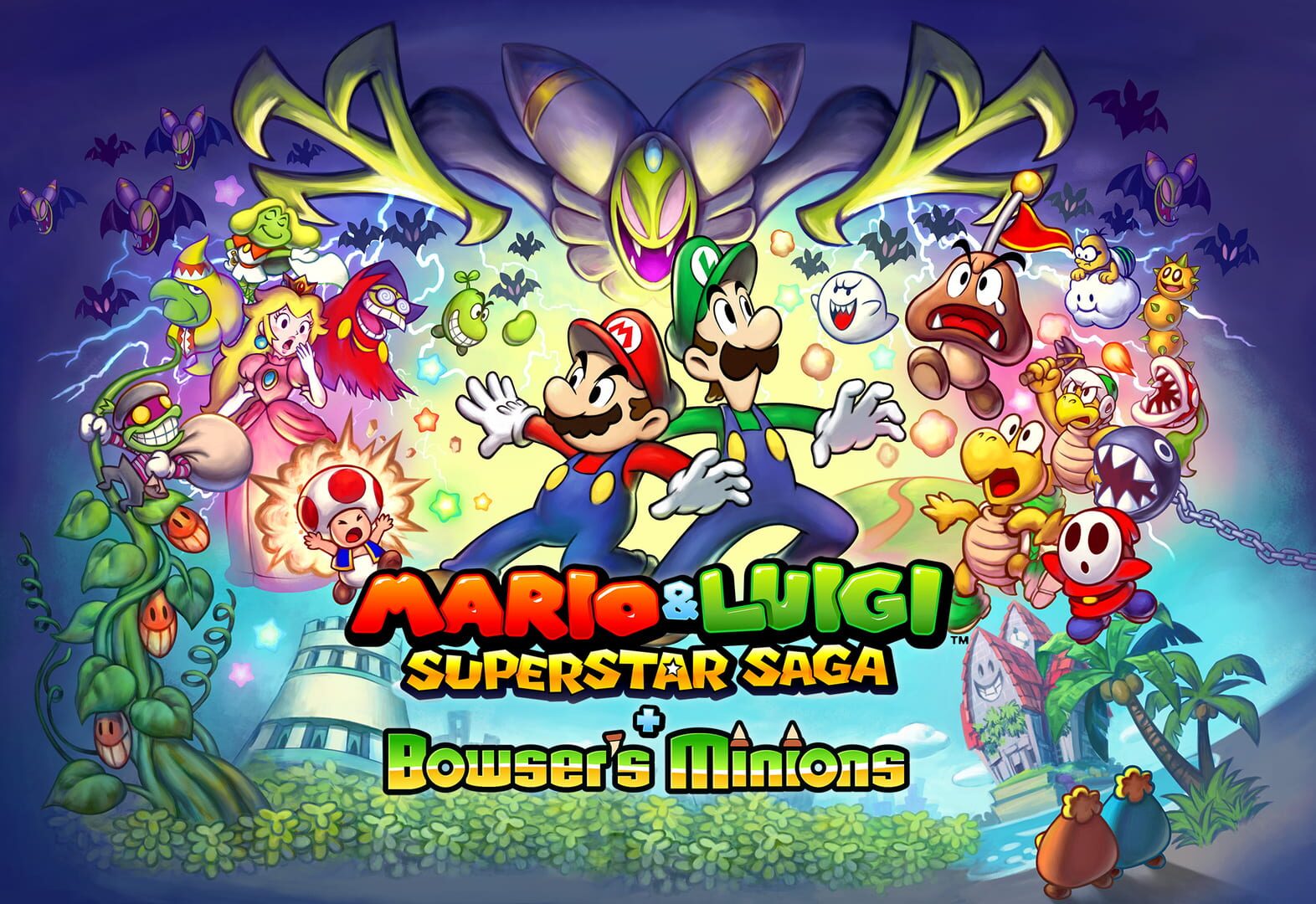 Artwork for Mario & Luigi: Superstar Saga + Bowser's Minions