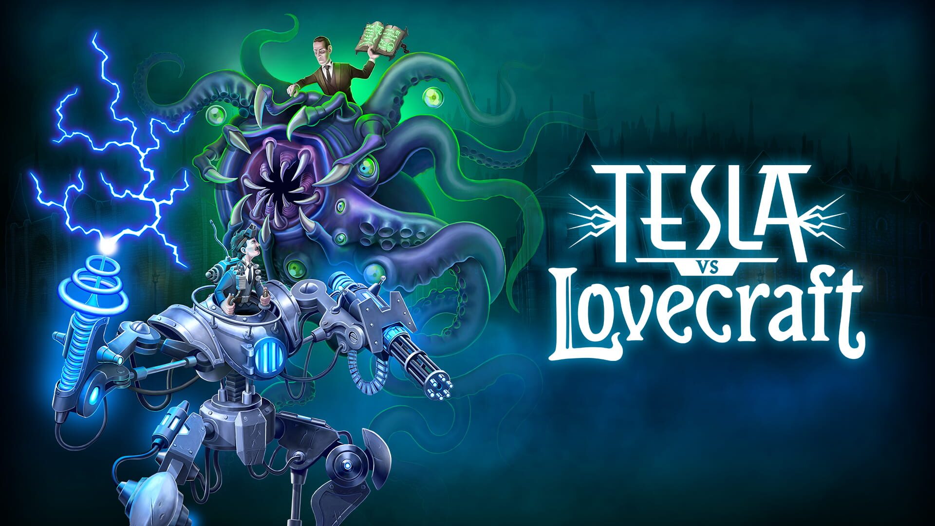 Artwork for Tesla vs. Lovecraft