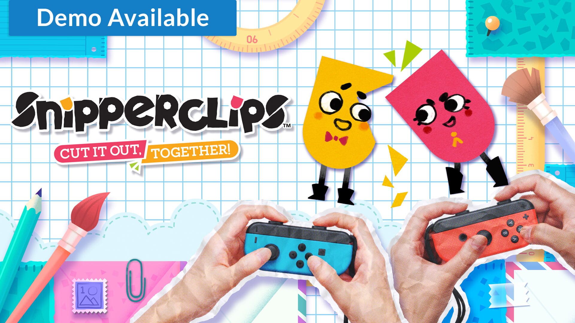 Artwork for Snipperclips: Cut It Out, Together!