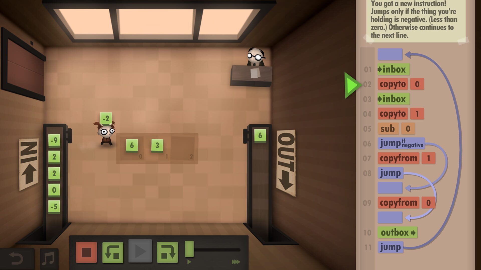 Screenshot for Human Resource Machine