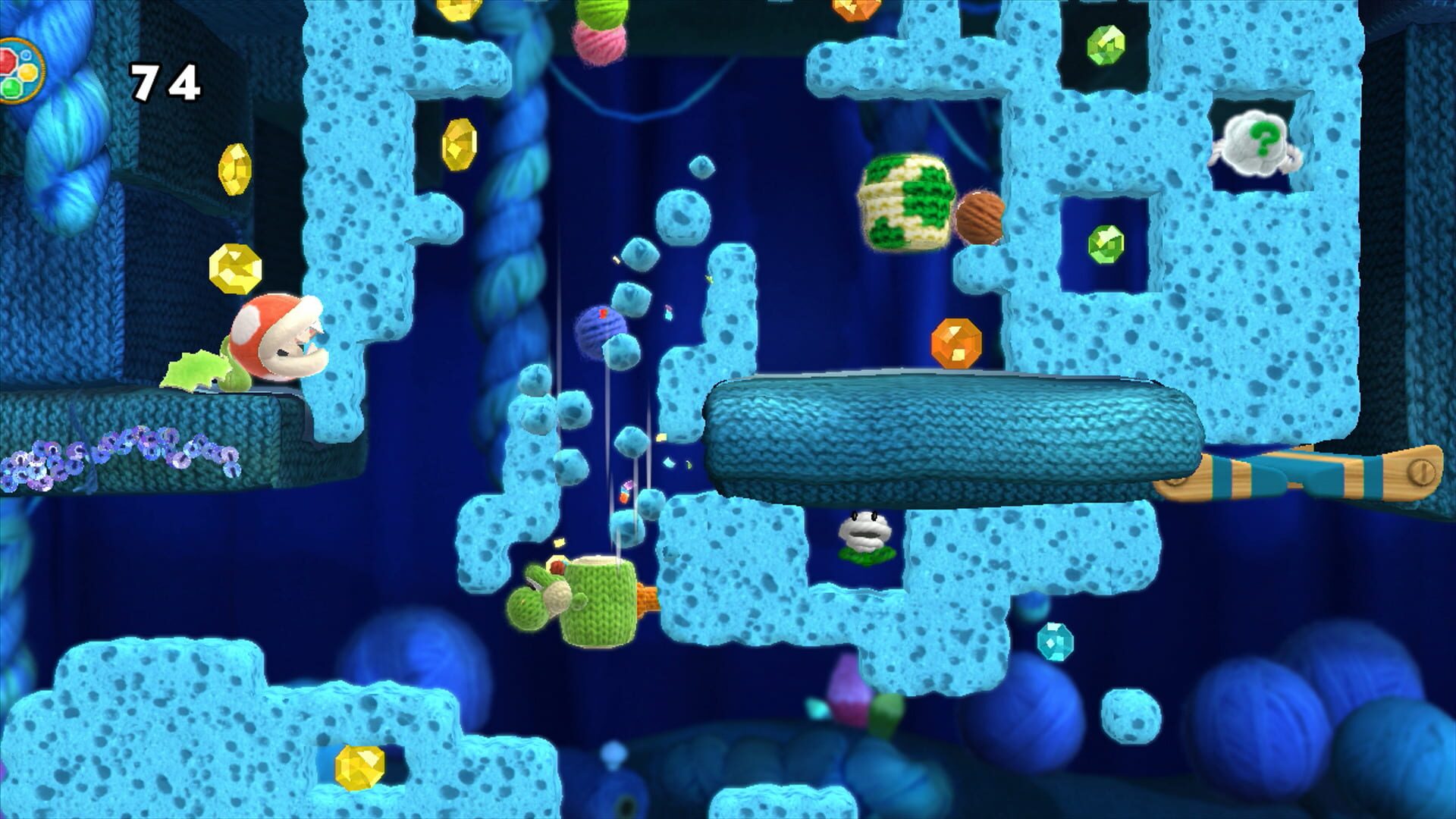 Screenshot for Yoshi's Woolly World