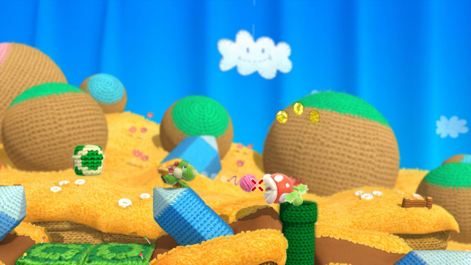 Screenshot for Yoshi's Woolly World