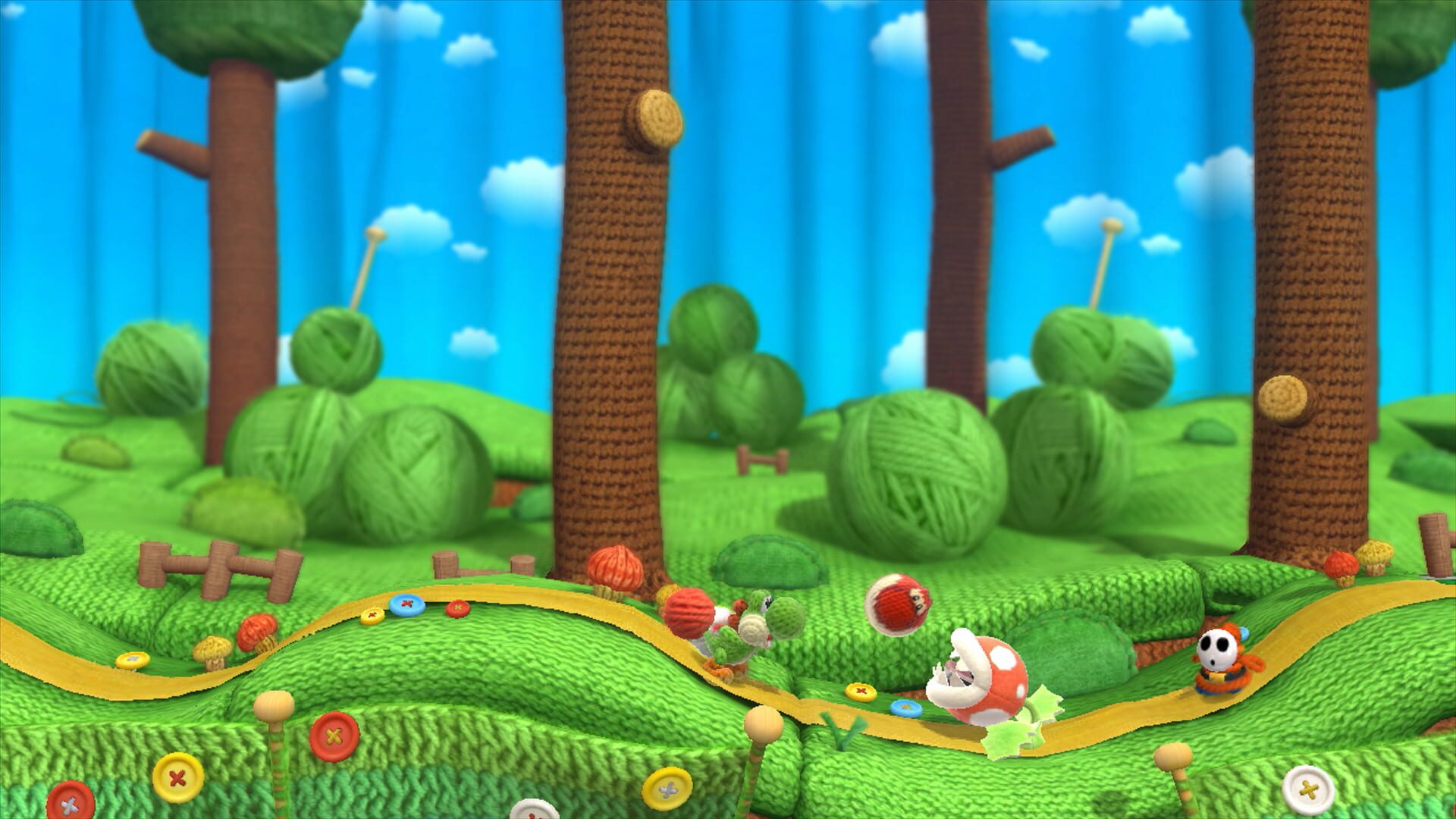 Screenshot for Yoshi's Woolly World