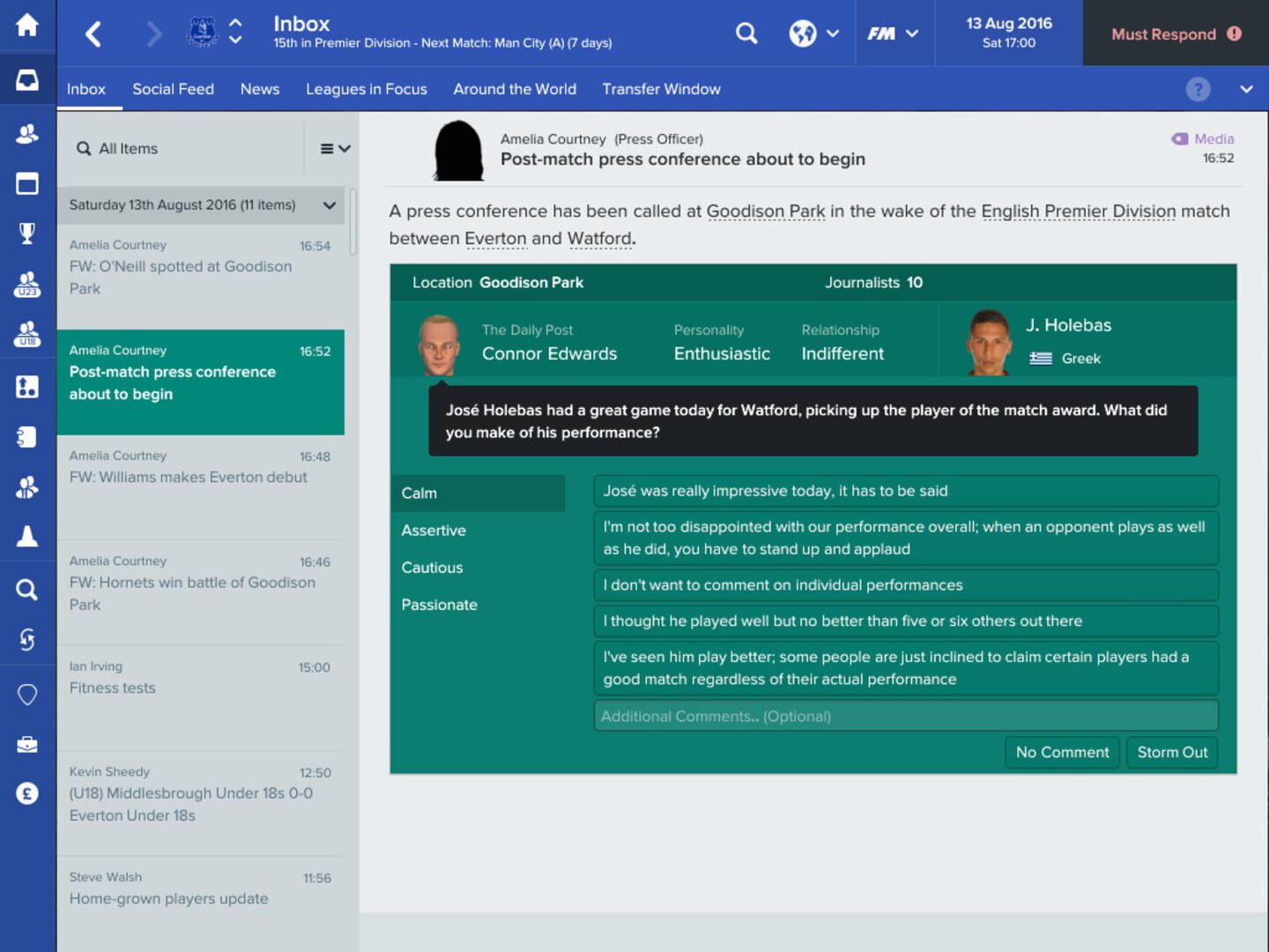 Screenshot for Football Manager 2017