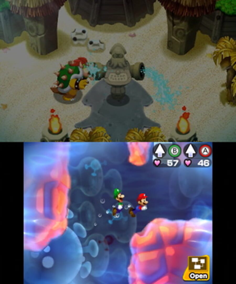 Screenshot for Mario & Luigi: Bowser's Inside Story + Bowser Jr.'s Journey