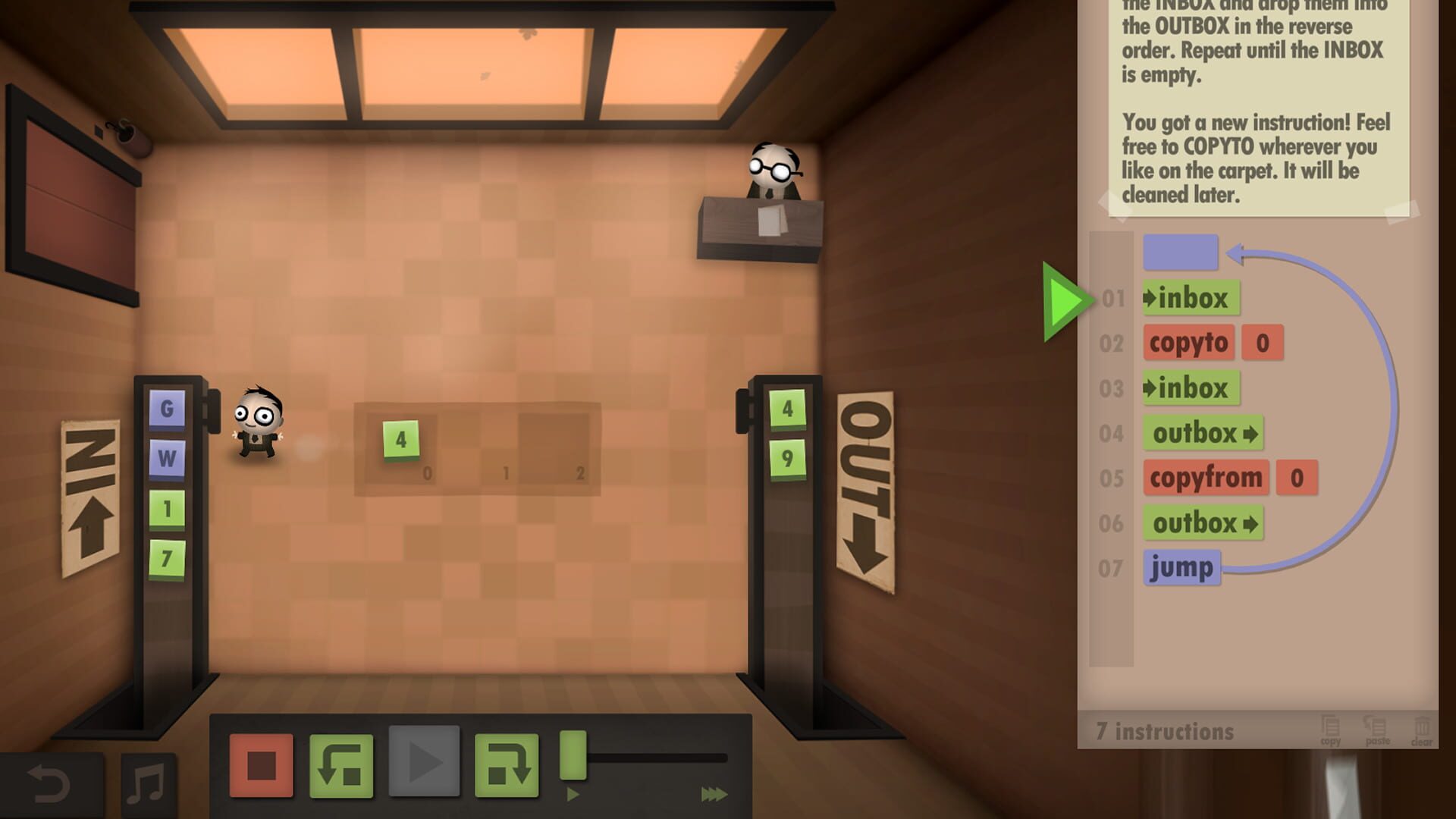 Screenshot for Human Resource Machine