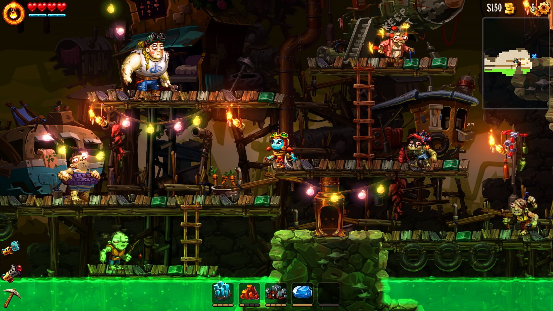 Screenshot for SteamWorld Dig 2