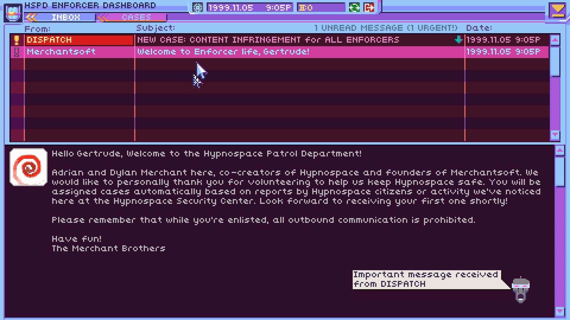 Screenshot for Hypnospace Outlaw