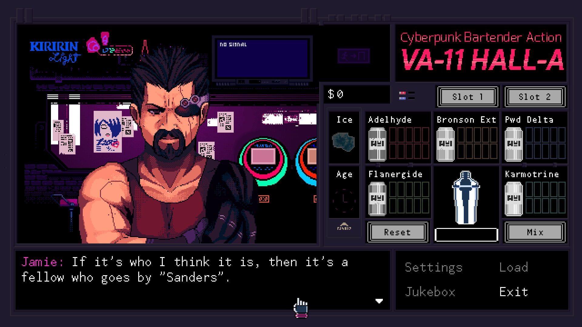 Screenshot for VA-11 Hall-A: Cyberpunk Bartender Action