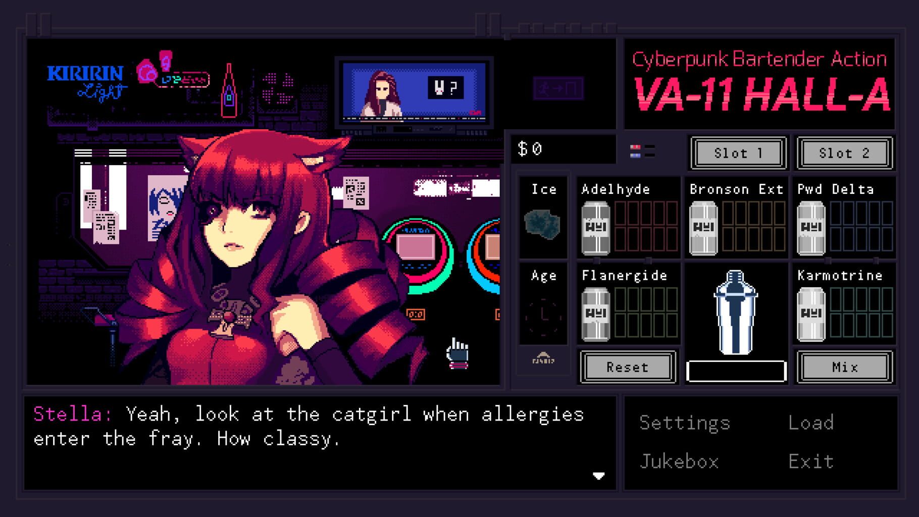 Screenshot for VA-11 Hall-A: Cyberpunk Bartender Action