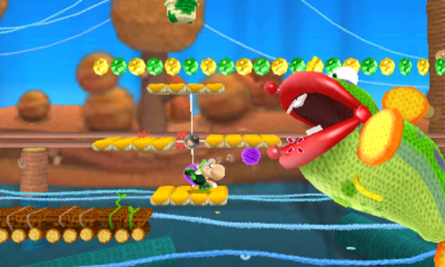 Screenshot for Poochy & Yoshi's Woolly World