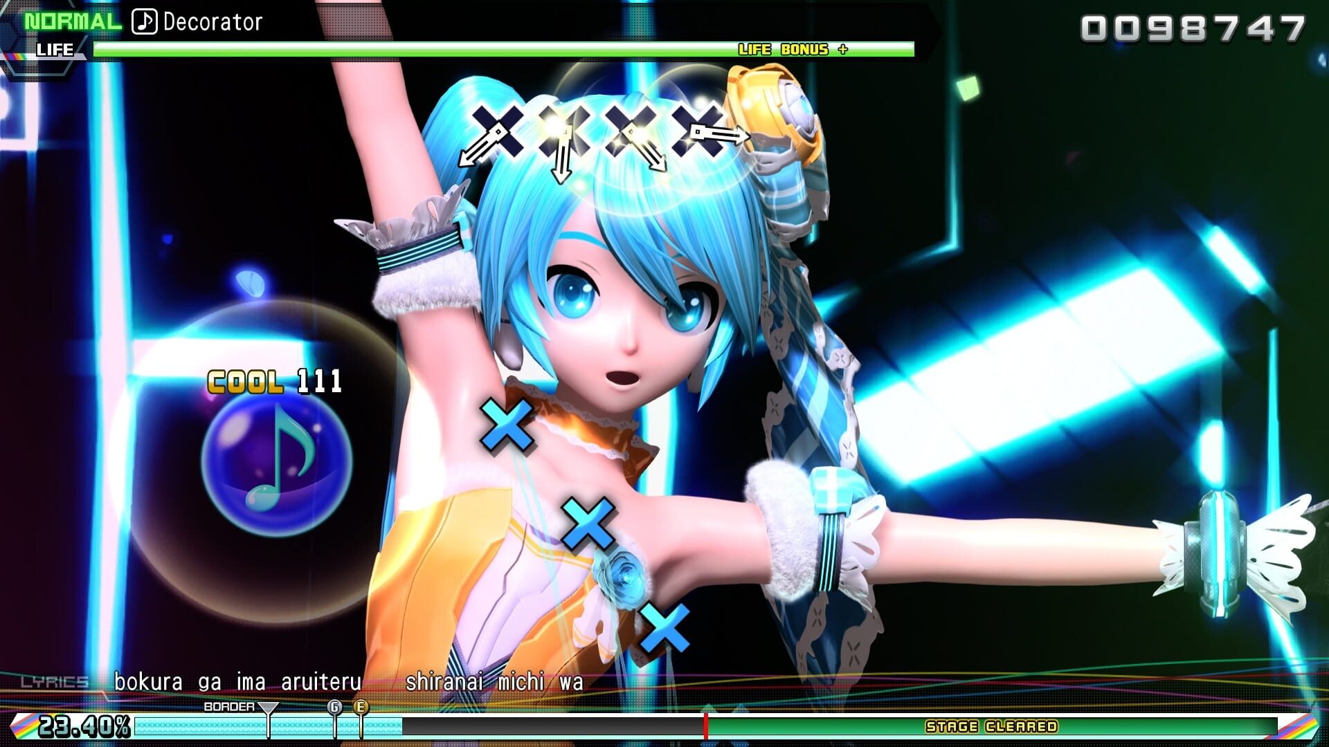 Screenshot for Hatsune Miku: Project Diva Future Tone