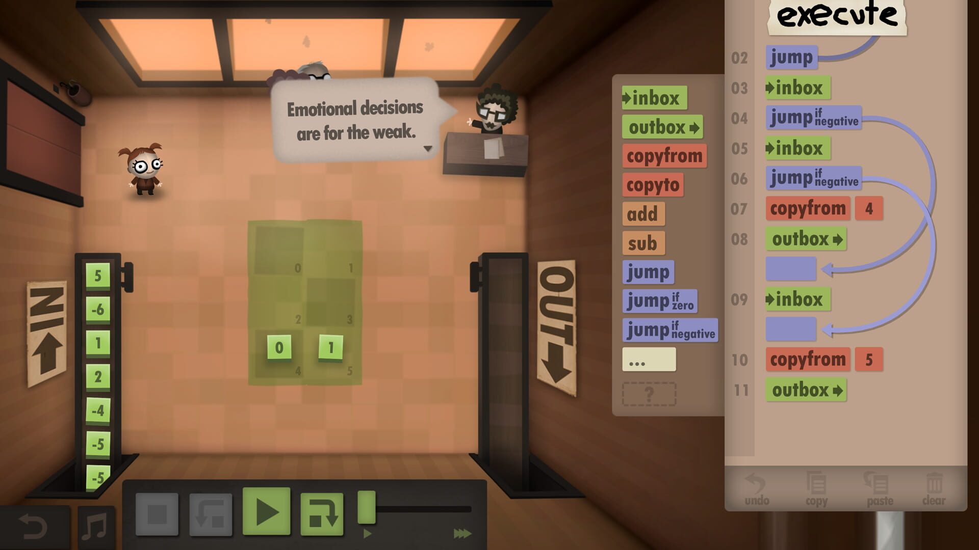 Screenshot for Human Resource Machine