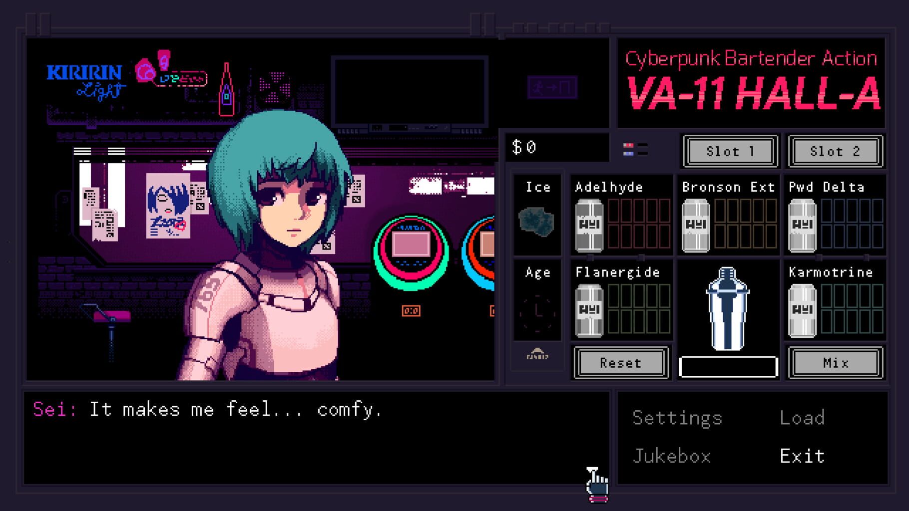Screenshot for VA-11 Hall-A: Cyberpunk Bartender Action