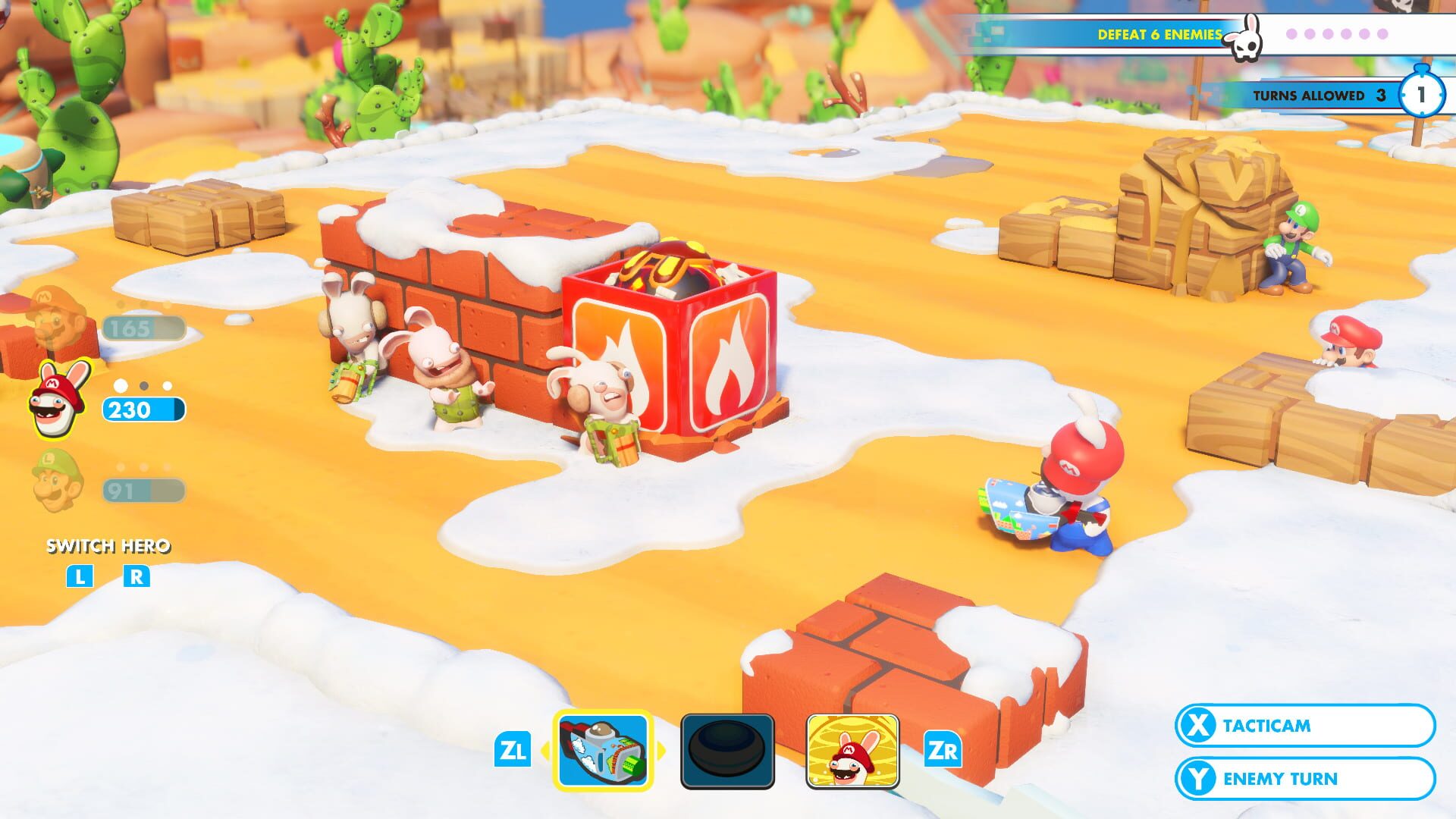 Screenshot for Mario + Rabbids Kingdom Battle