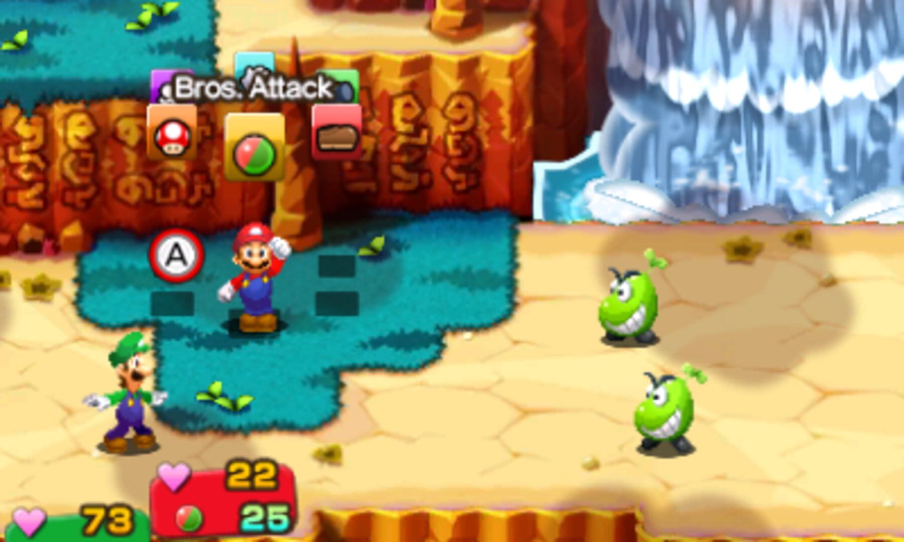 Screenshot for Mario & Luigi: Superstar Saga + Bowser's Minions