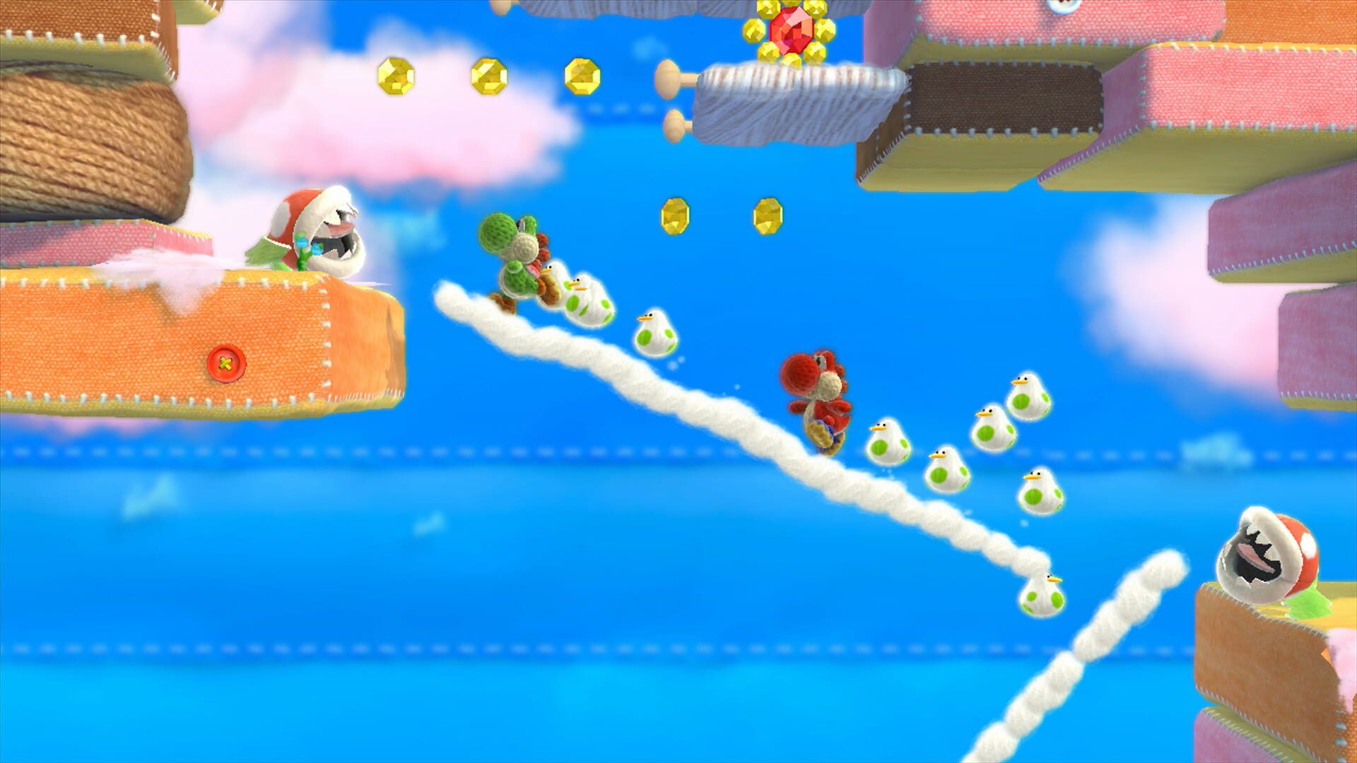 Screenshot for Yoshi's Woolly World