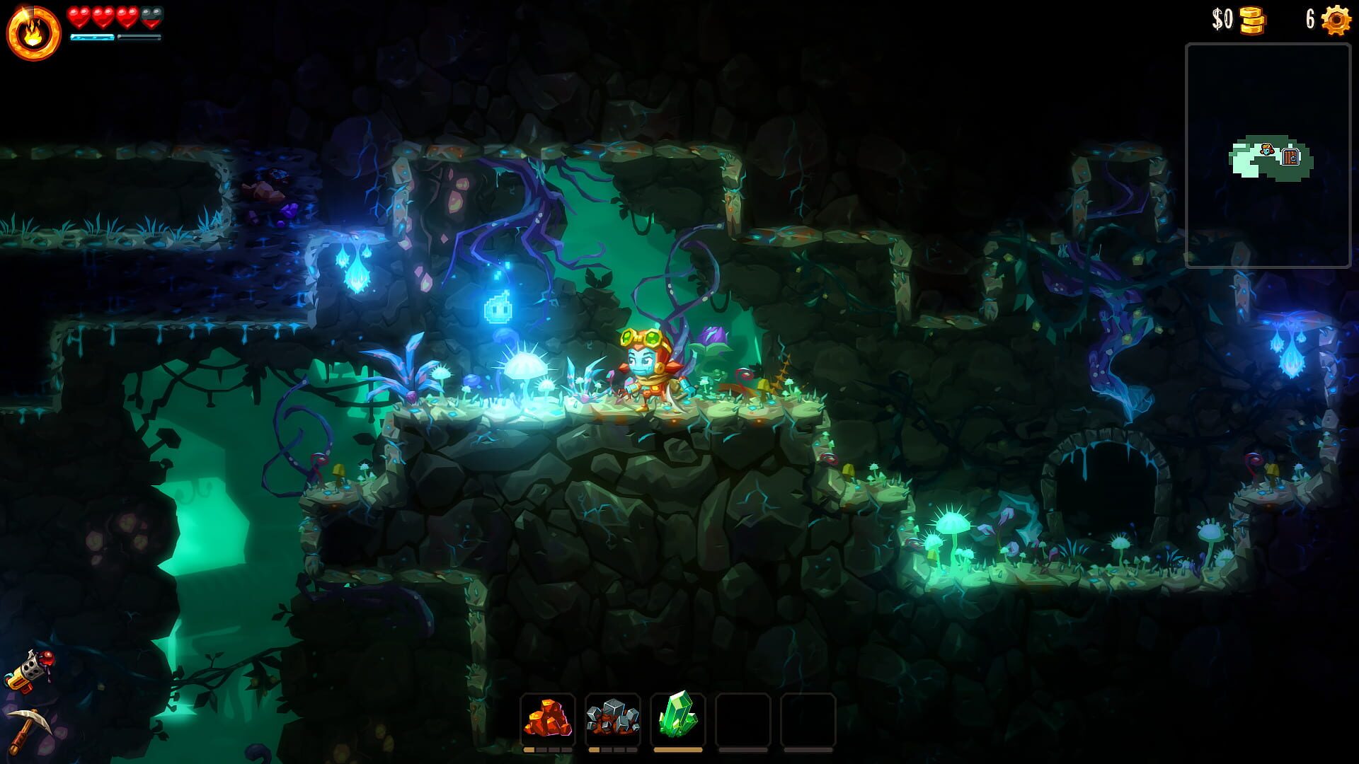 Screenshot for SteamWorld Dig 2