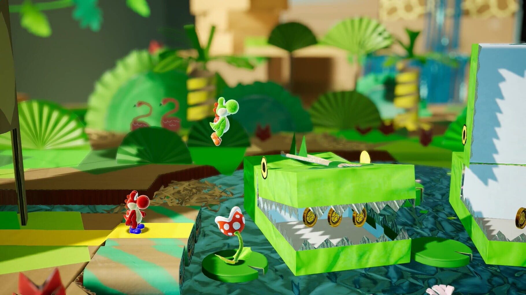 Screenshot for Yoshi's Crafted World