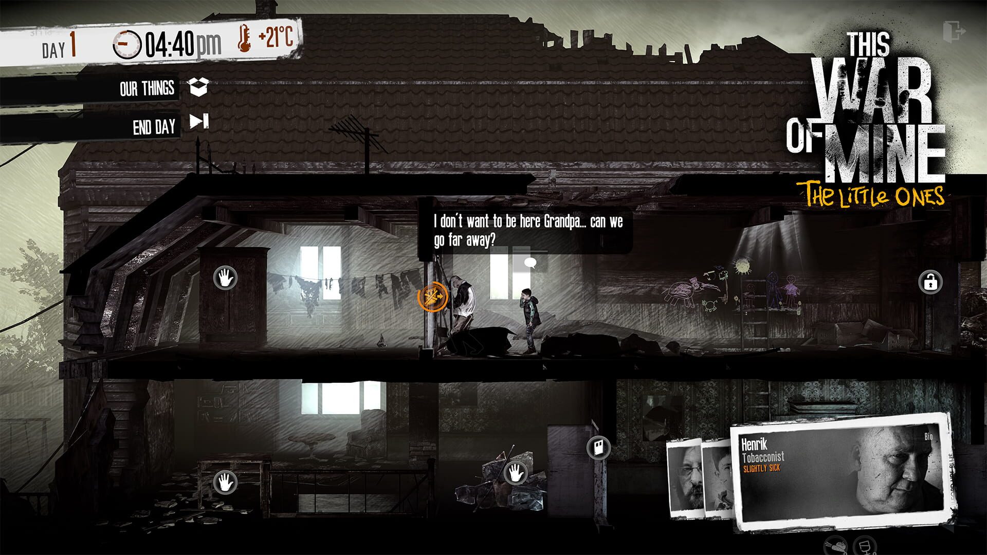 Screenshot for This War of Mine: The Little Ones