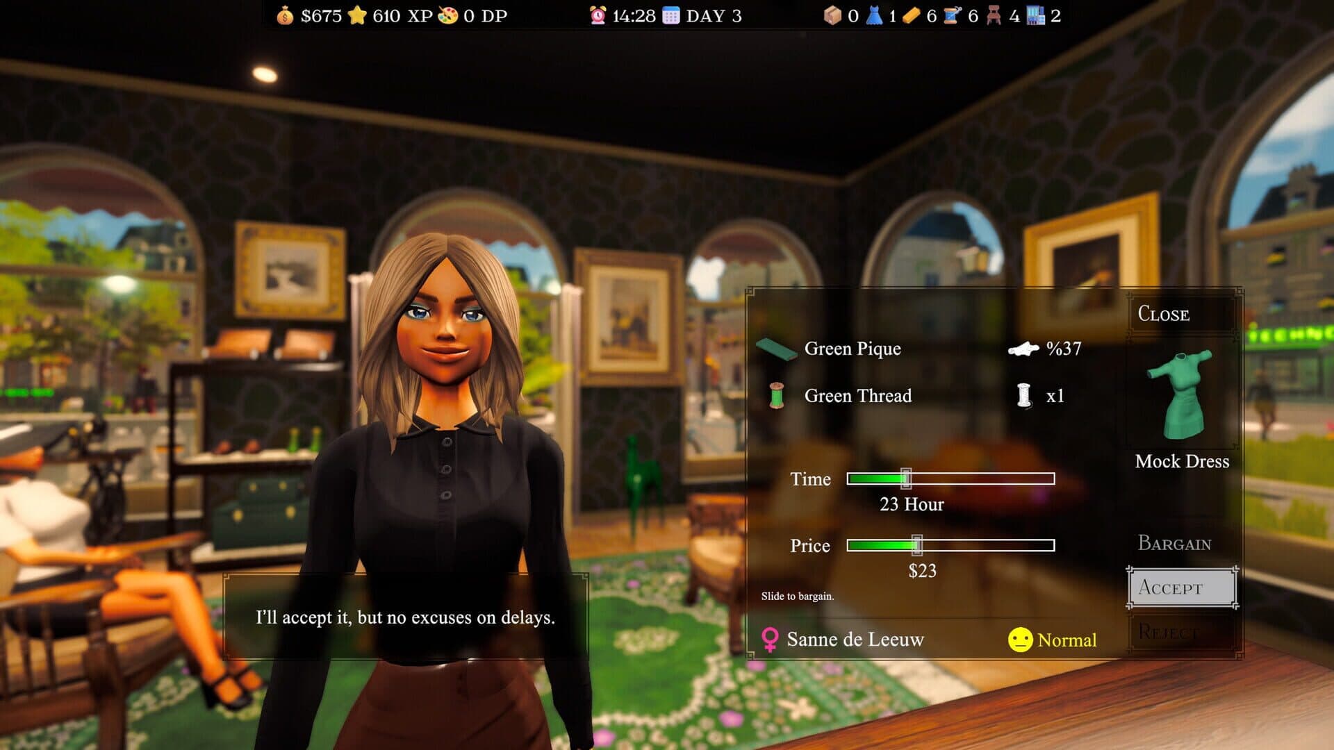 Screenshot for Tailor Simulator