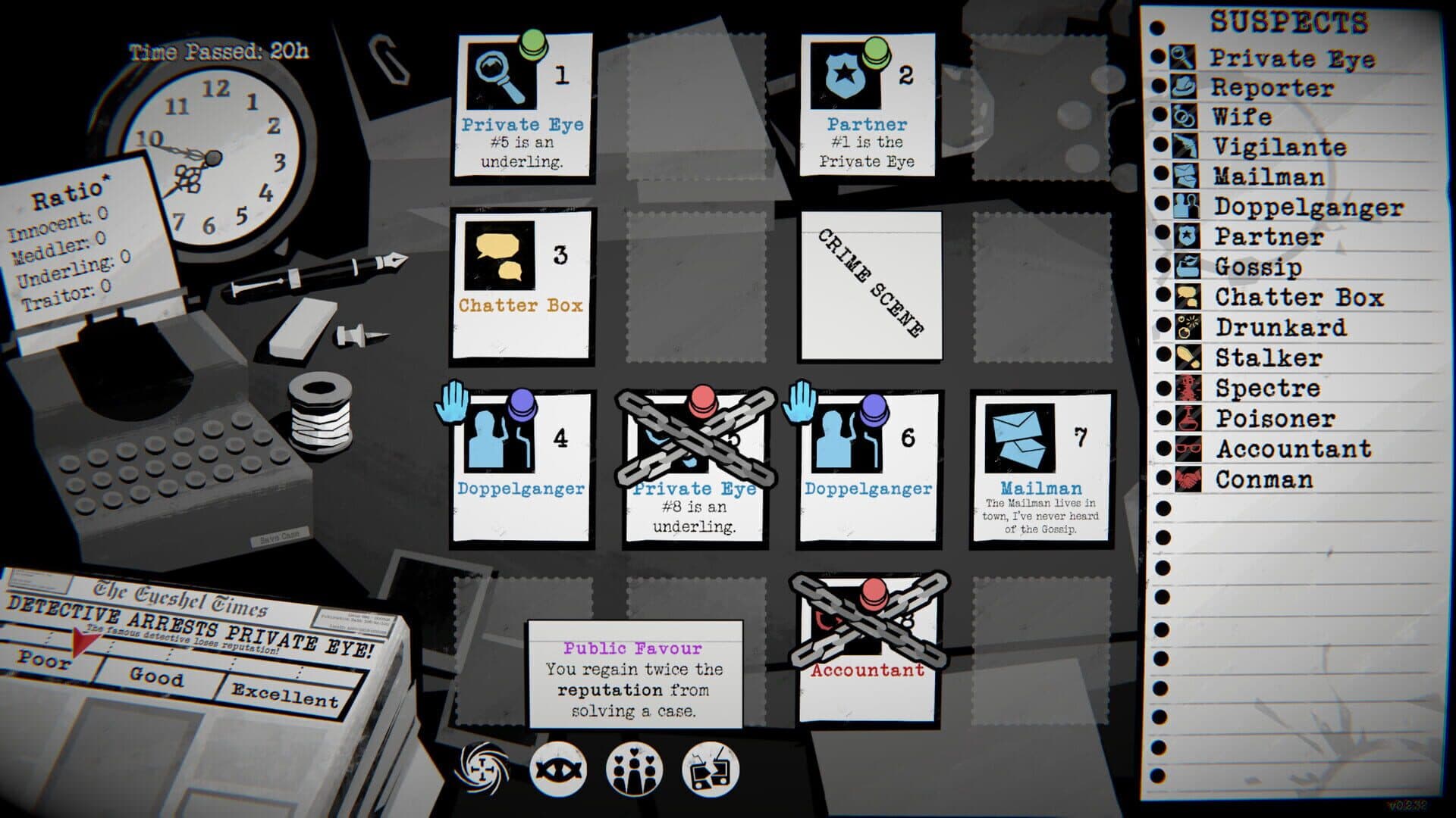 Screenshot for Dupery: A Game of Solo Deduction