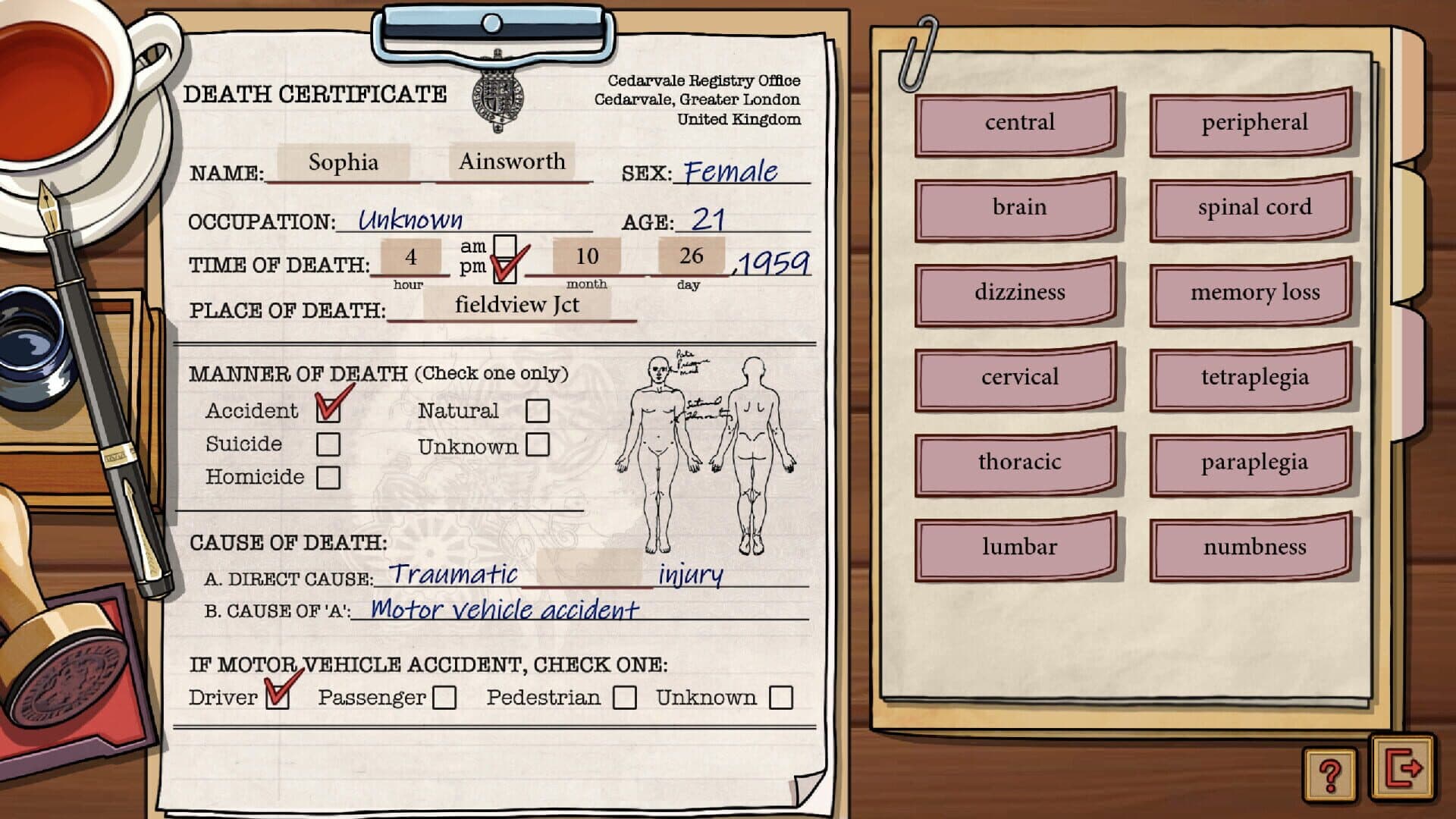 Screenshot for Death at Fleming Manor