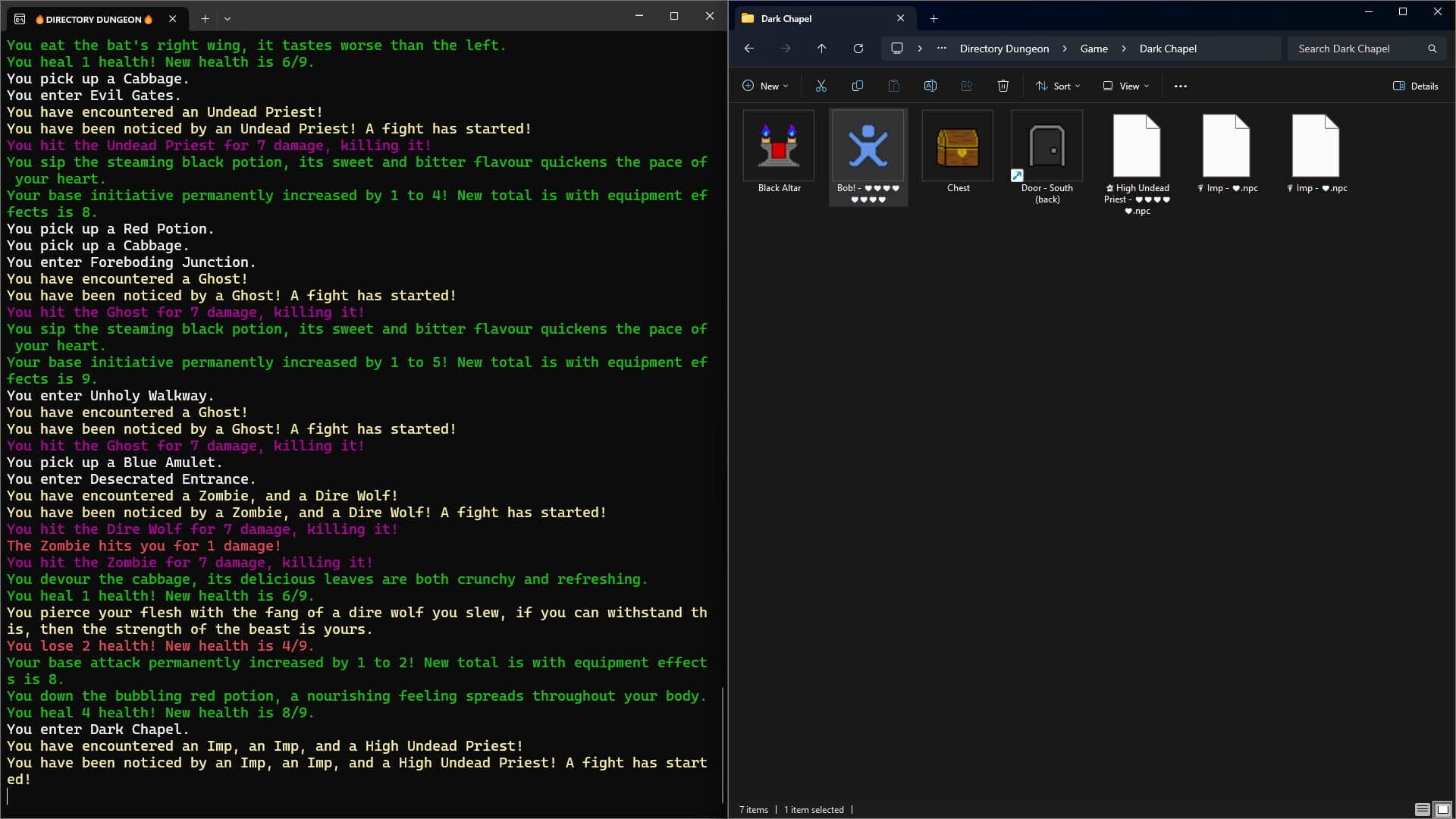 Screenshot for Directory Dungeon - File Explorer Dungeon Crawler