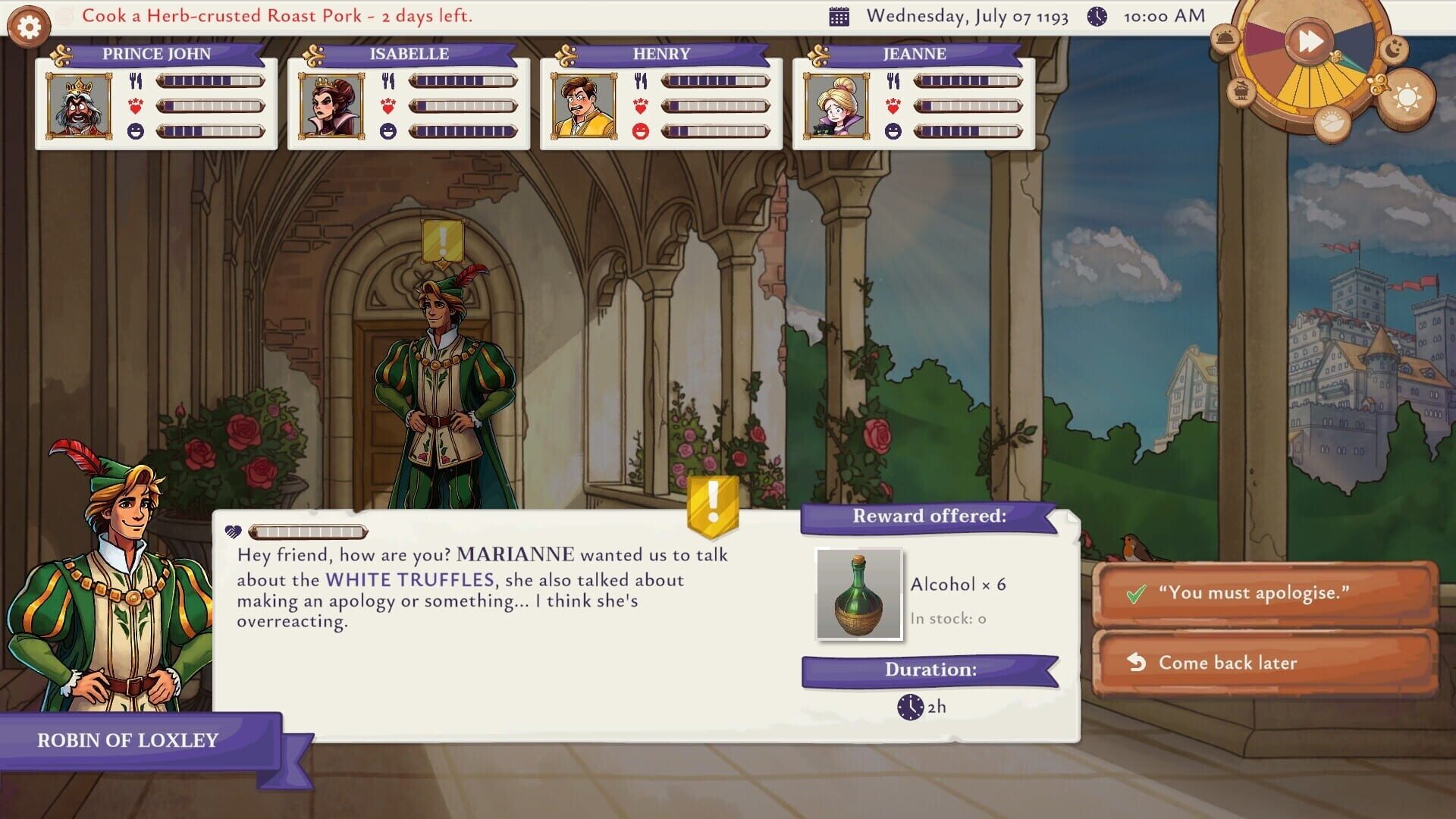 Screenshot for Chef of Sherwood