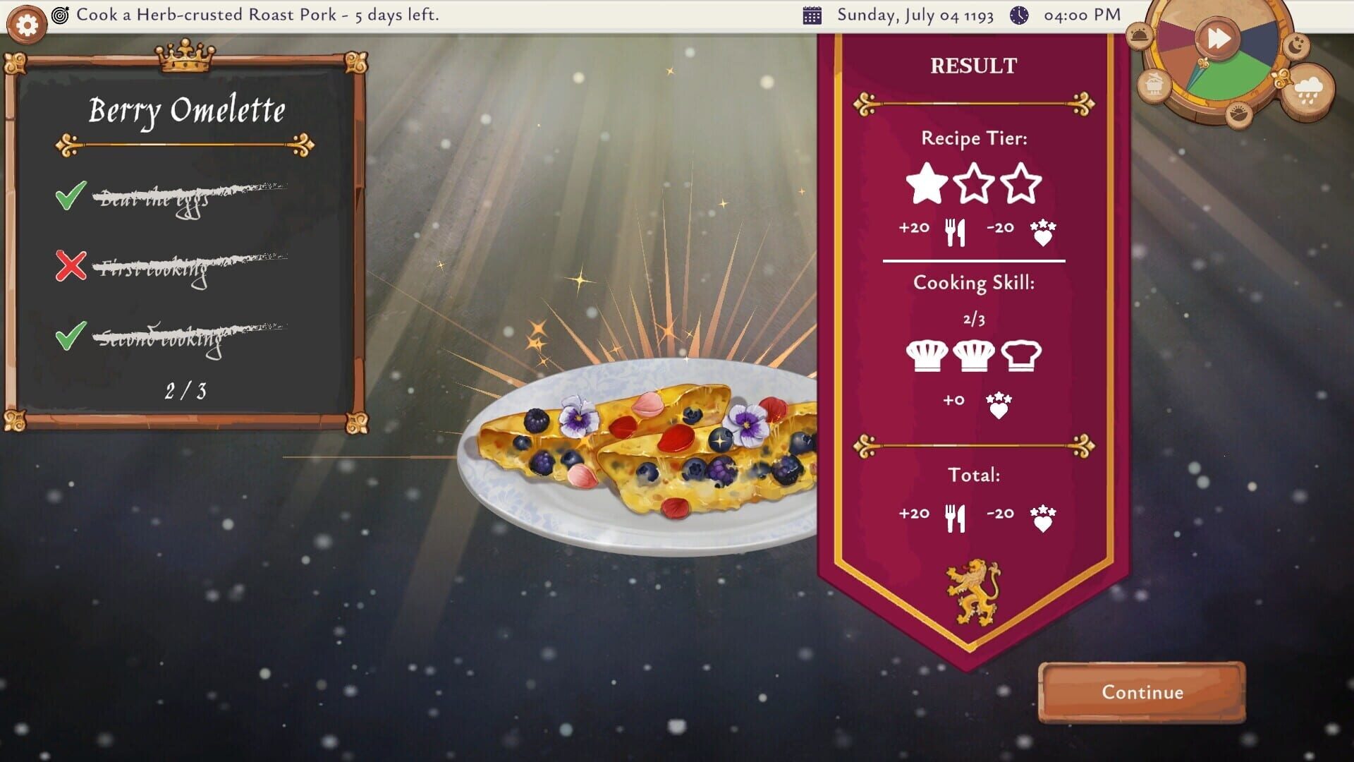 Screenshot for Chef of Sherwood