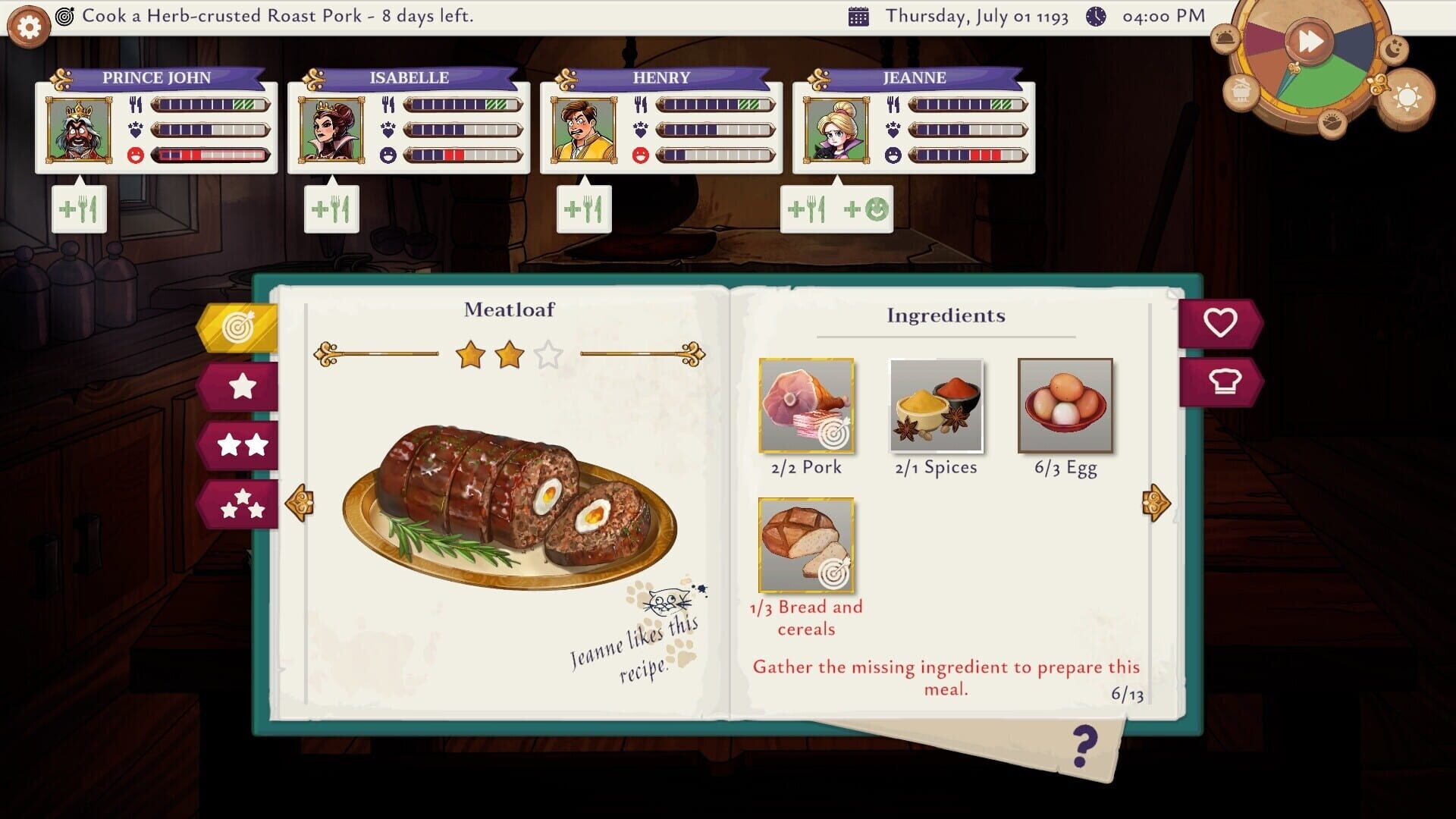 Screenshot for Chef of Sherwood