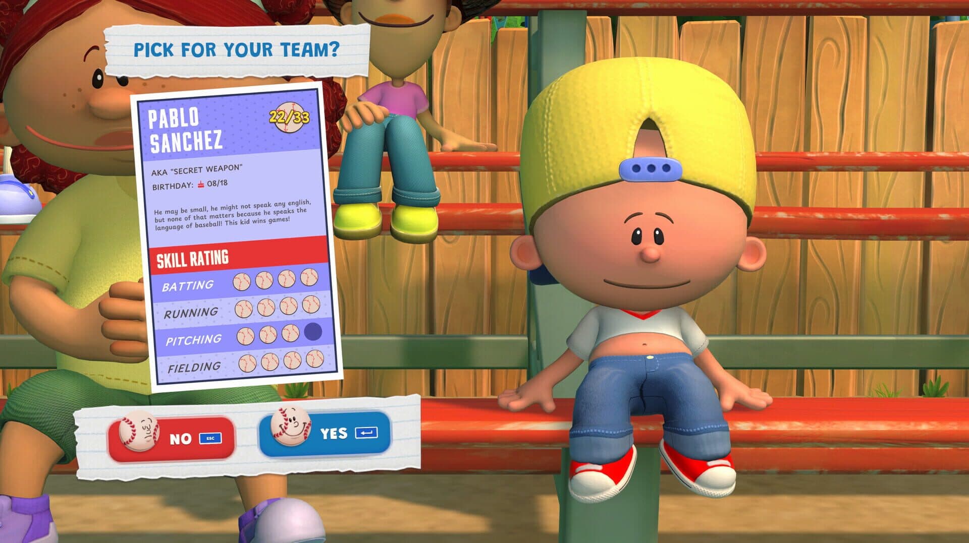 Screenshot for Backyard Baseball