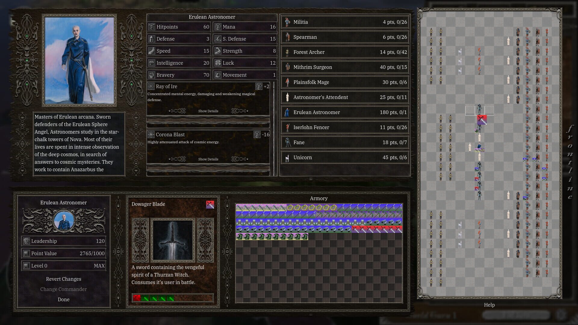 Screenshot for Erulean Angel: Fantasy Commander