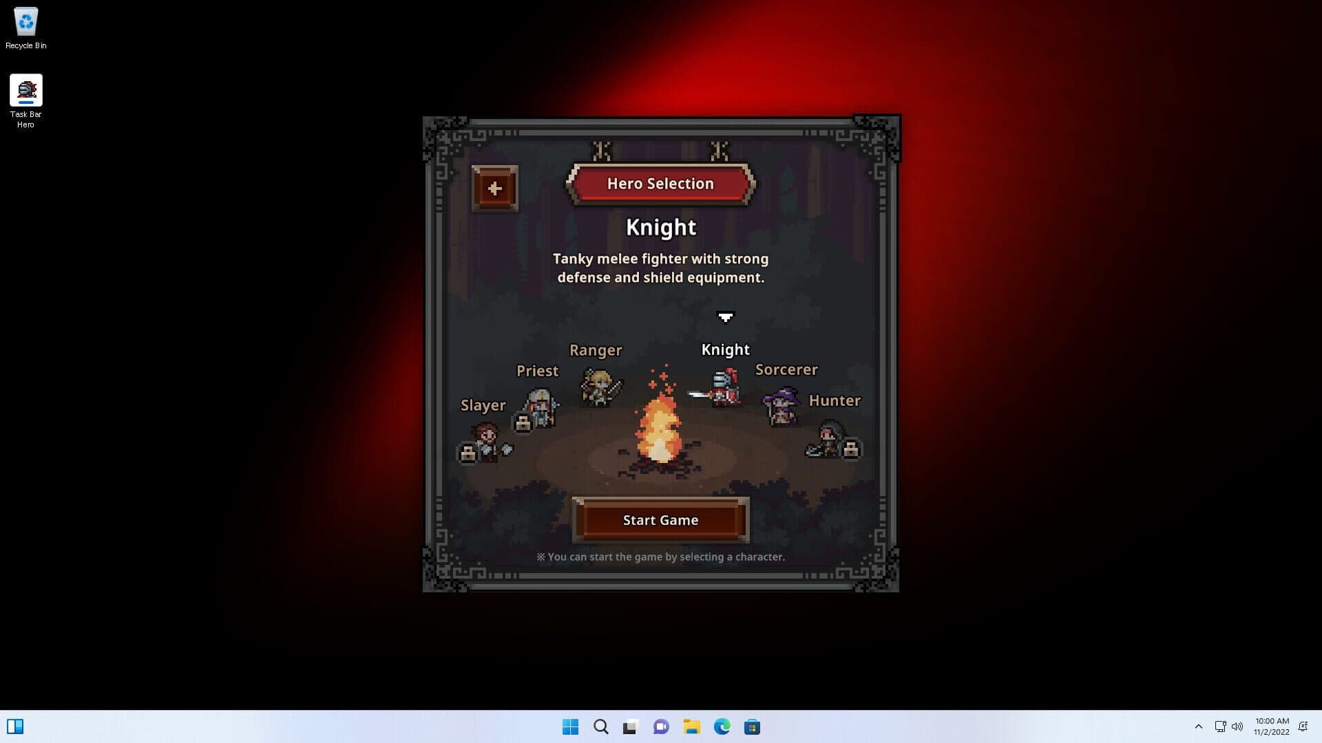 Screenshot for TBH: Task Bar Hero