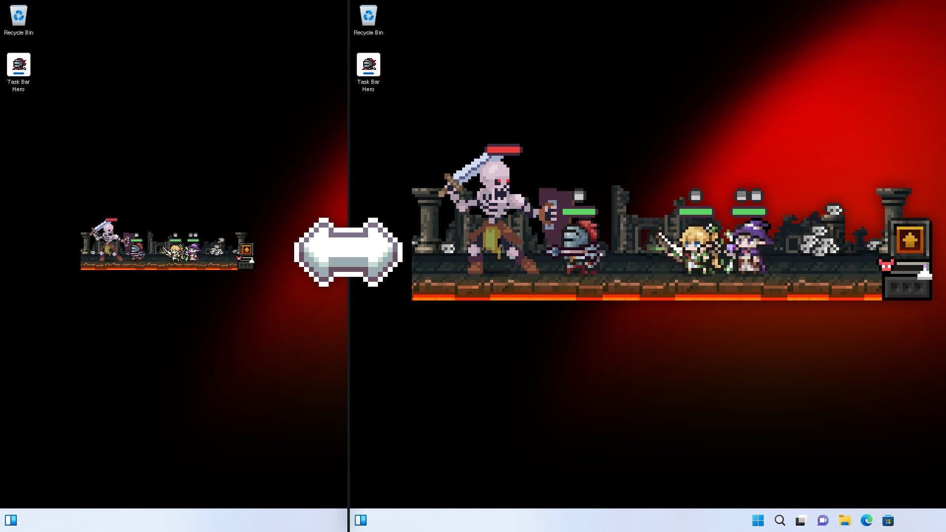 Screenshot for TBH: Task Bar Hero
