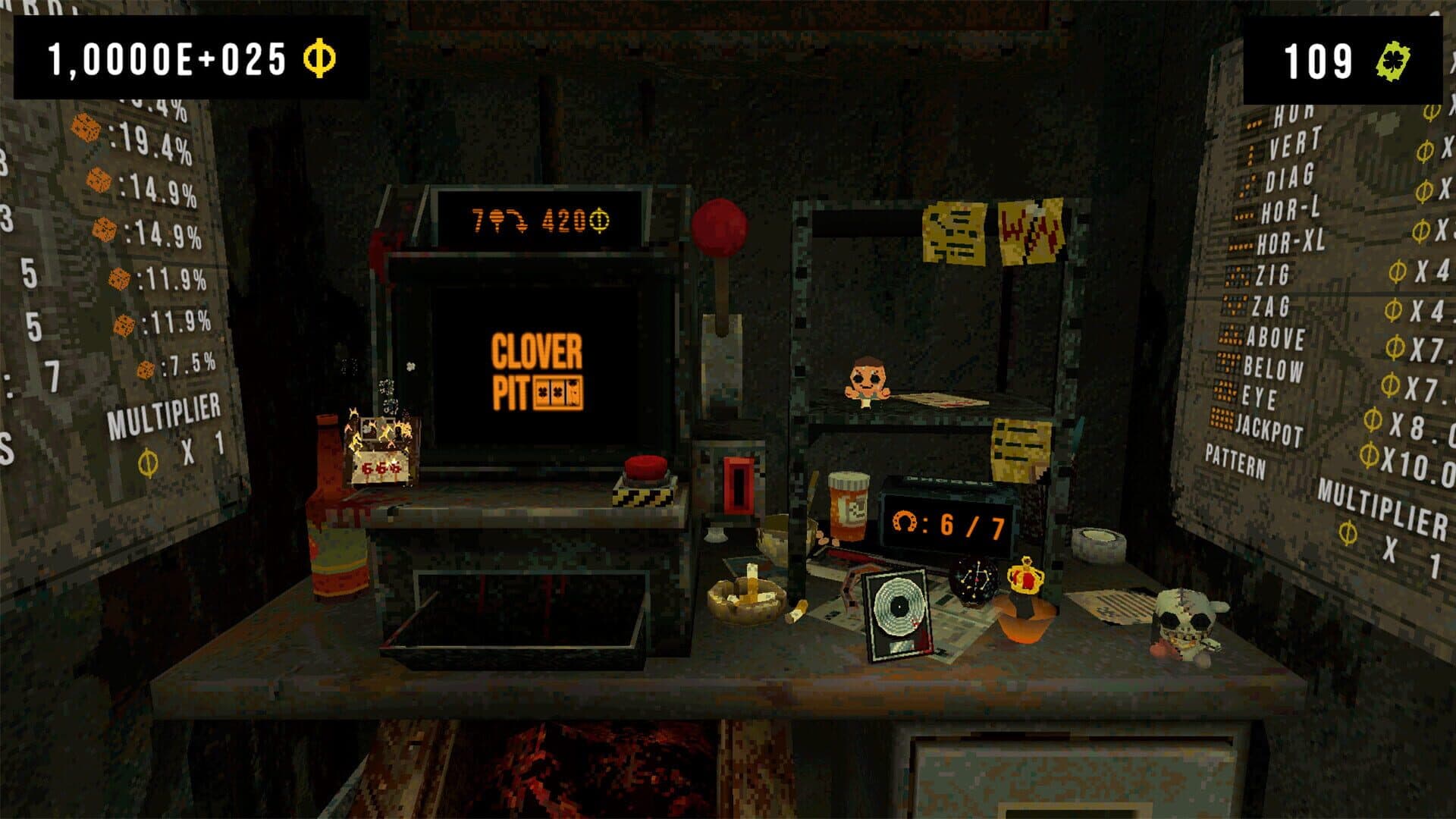 Screenshot for Cloverpit: Unholy Fusion