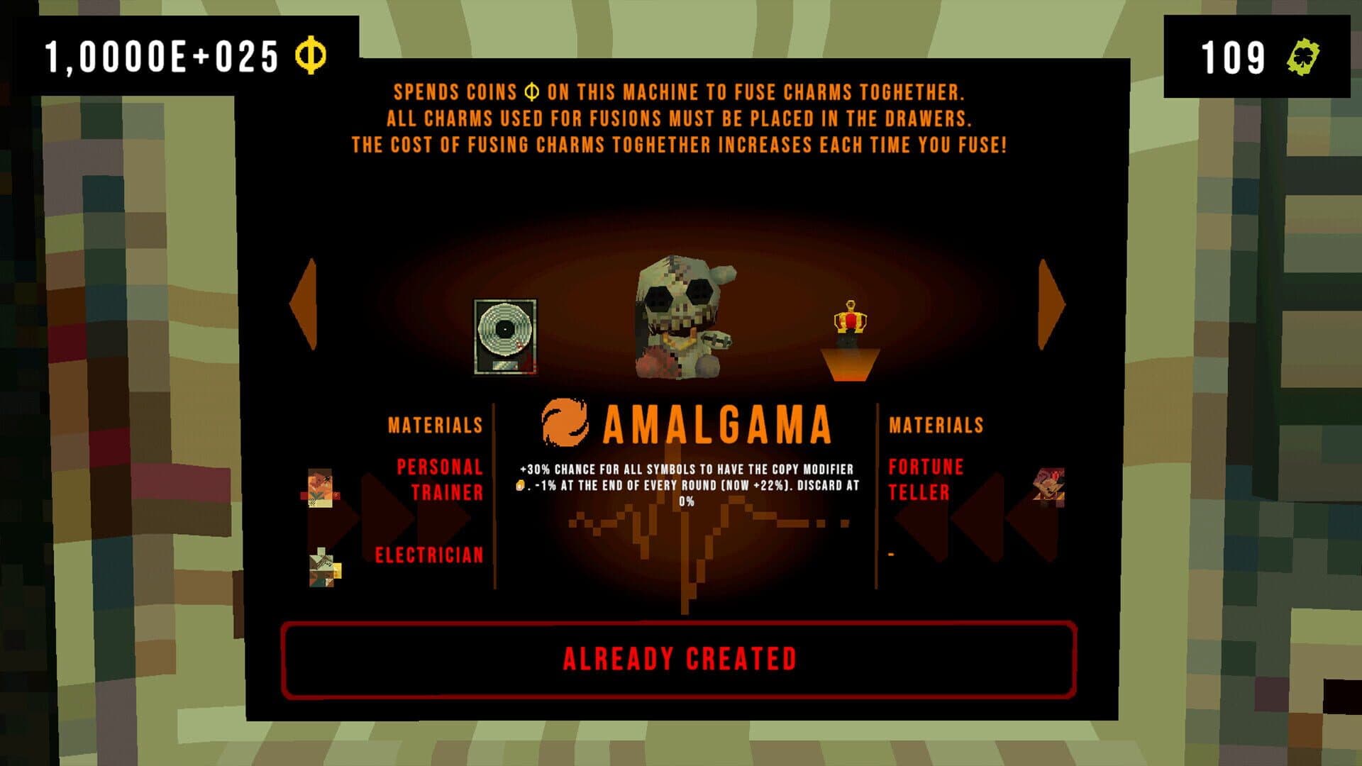 Screenshot for Cloverpit: Unholy Fusion