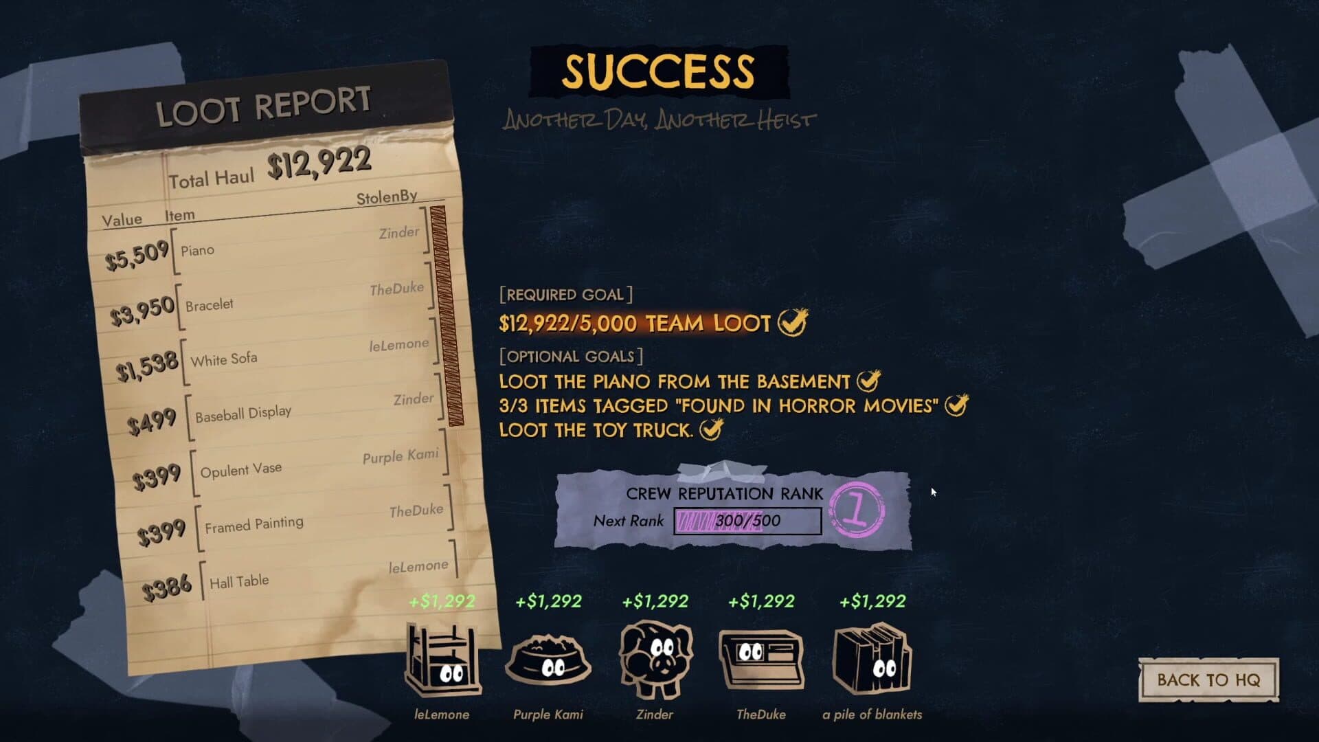 Screenshot for Burgle Supply Company