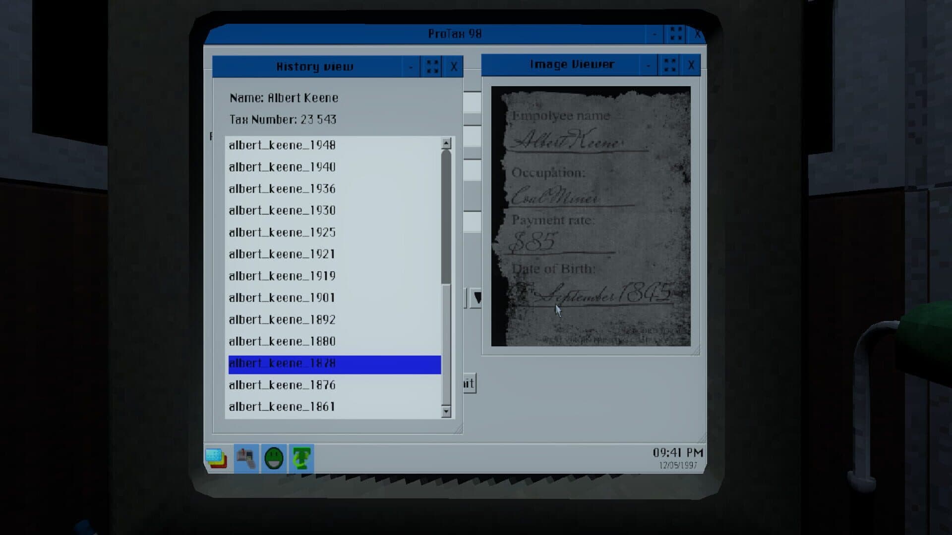 Screenshot for ProTax 98