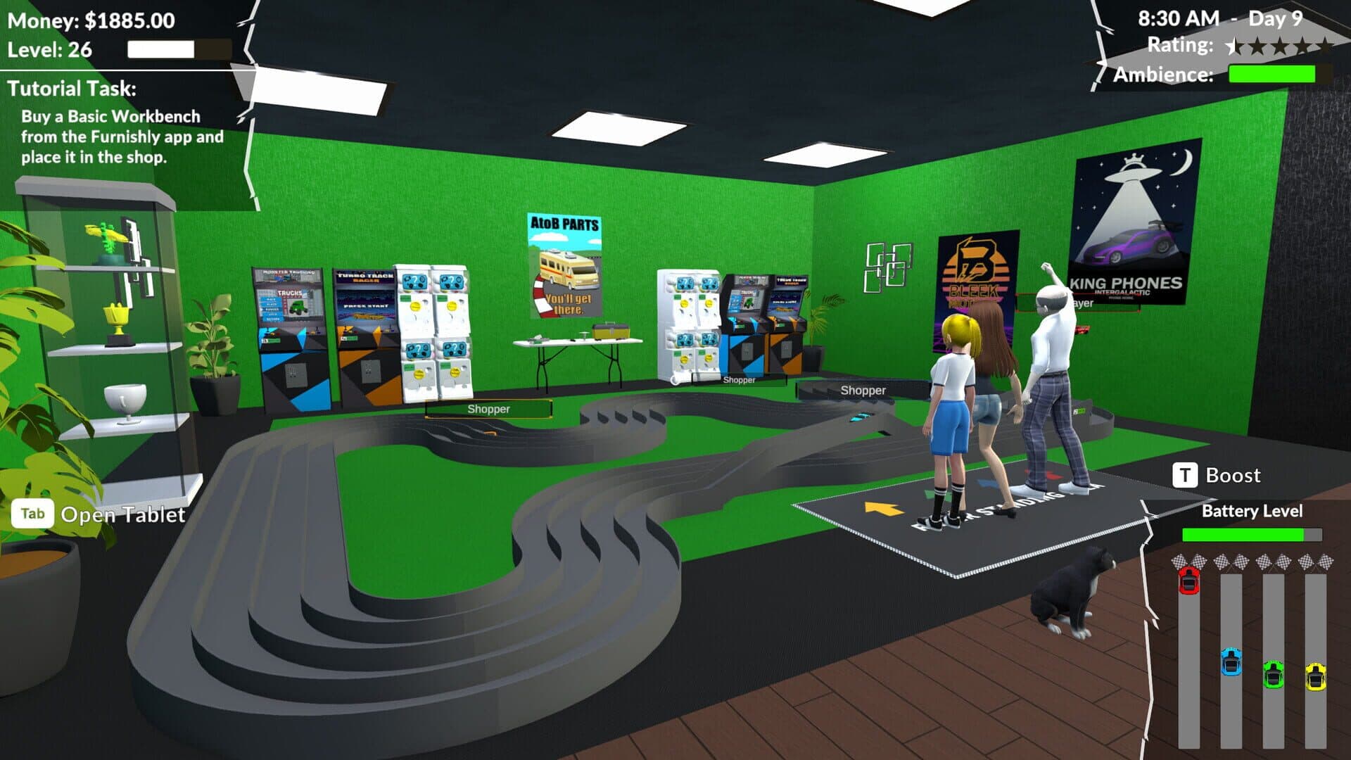 Screenshot for Pocket Racer Shop Sim