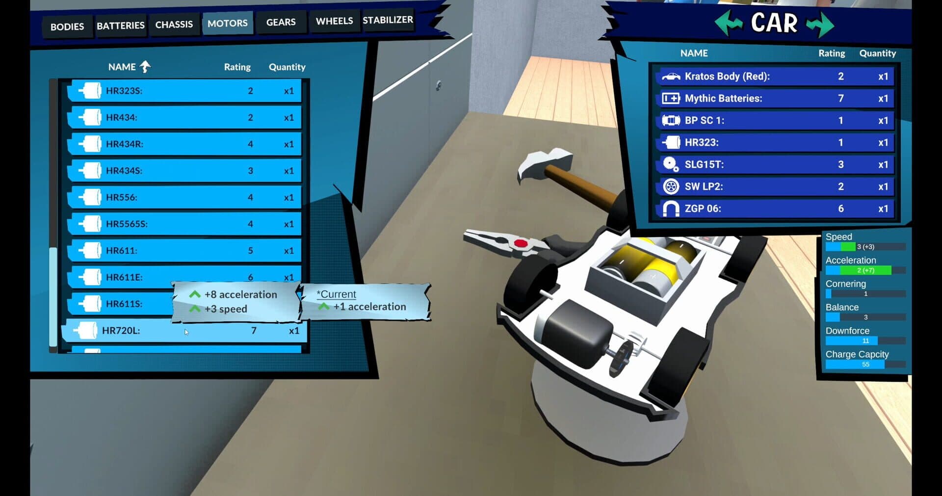 Screenshot for Pocket Racer Shop Sim