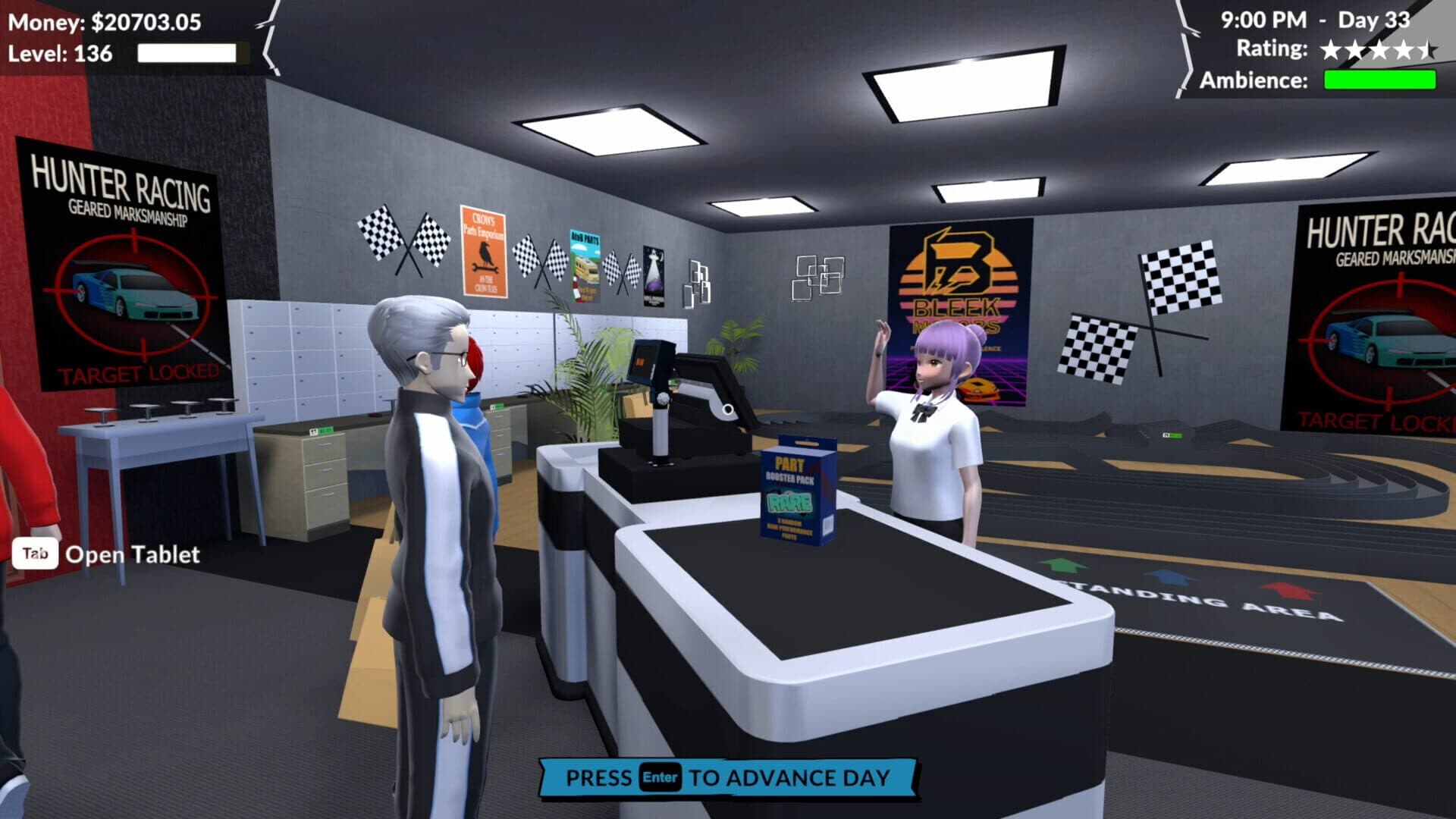 Screenshot for Pocket Racer Shop Sim