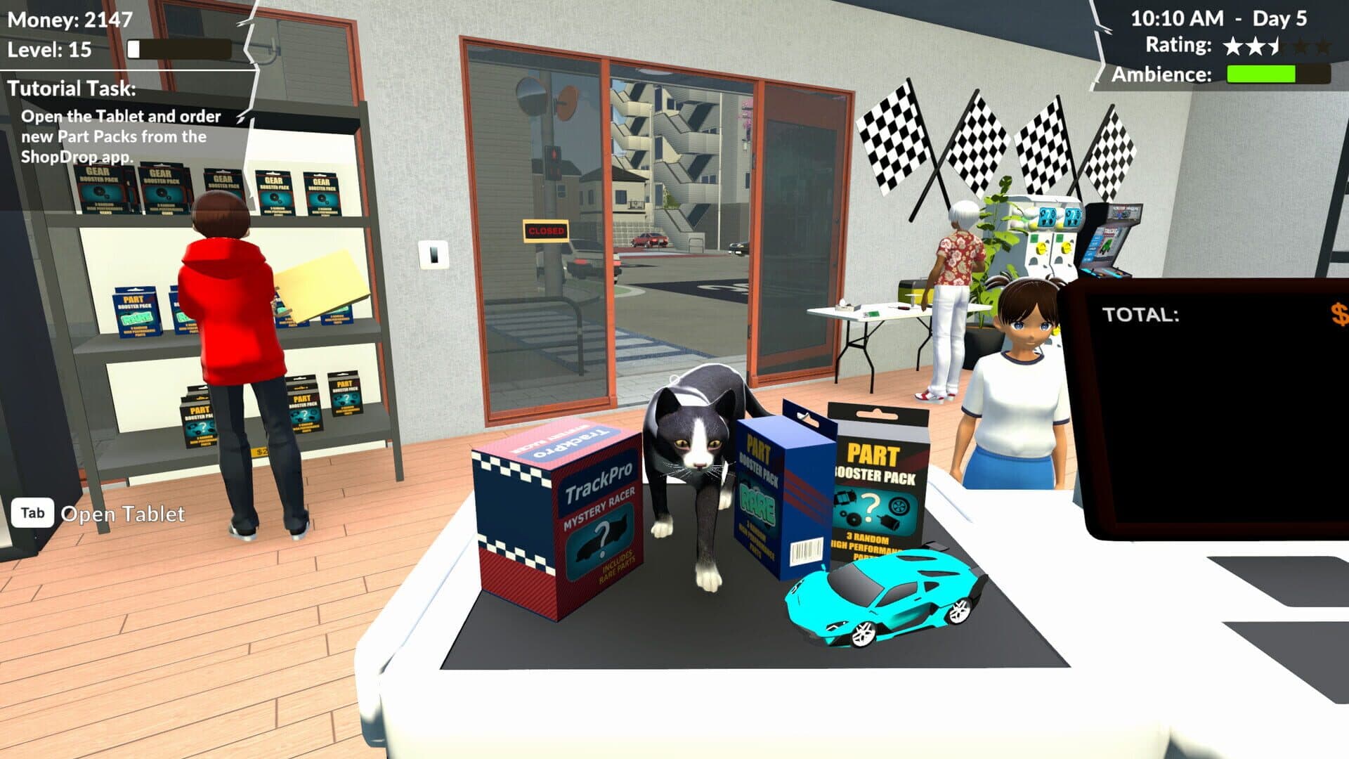 Screenshot for Pocket Racer Shop Sim