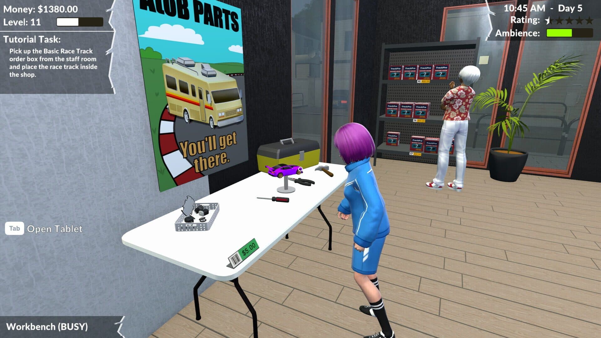 Screenshot for Pocket Racer Shop Sim