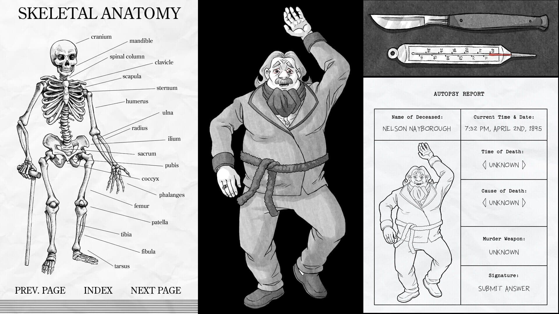 Screenshot for Edwin Earstwhile: Medical Examiner