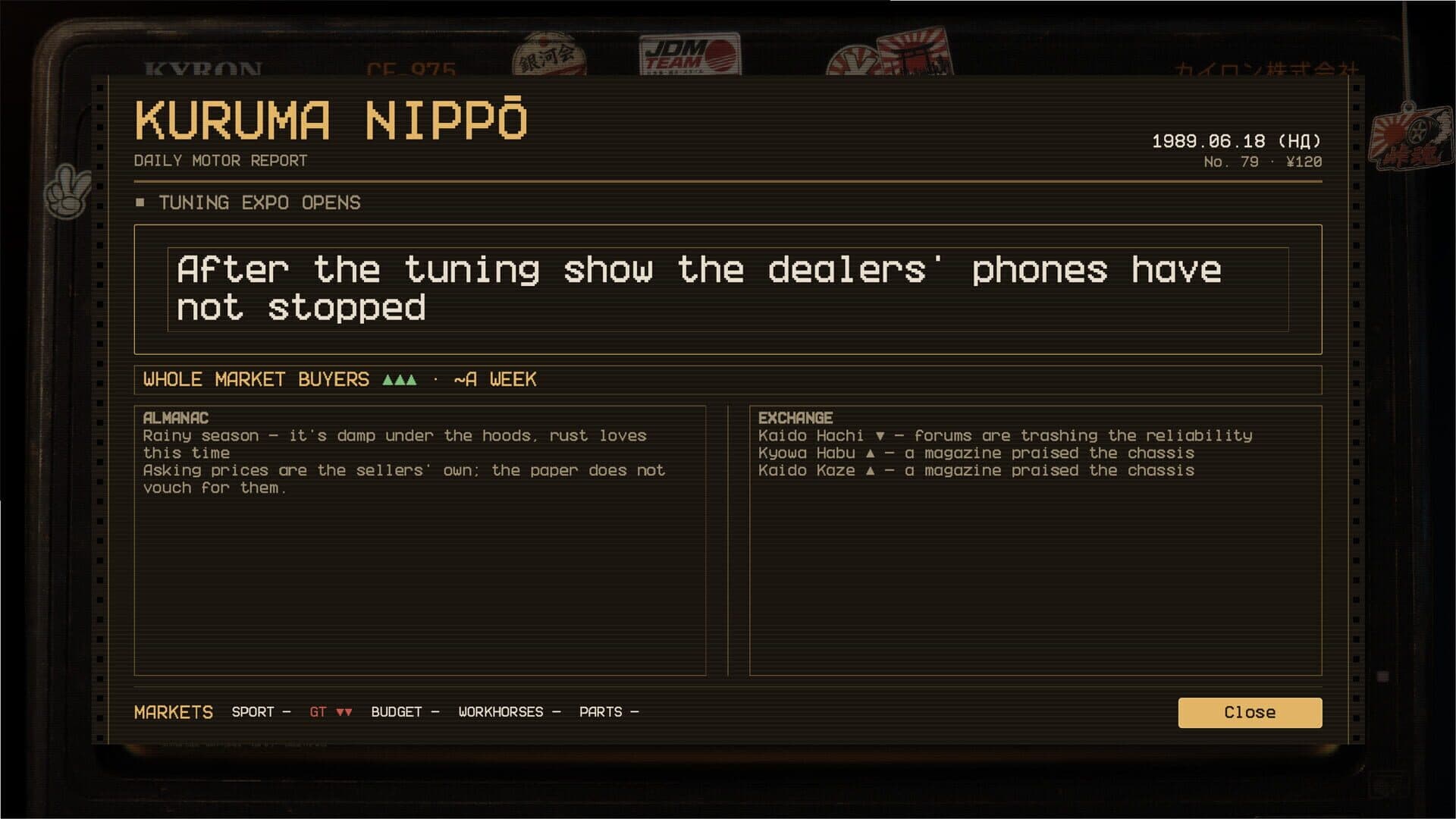 Screenshot for Touge: JDM Dealership Simulator